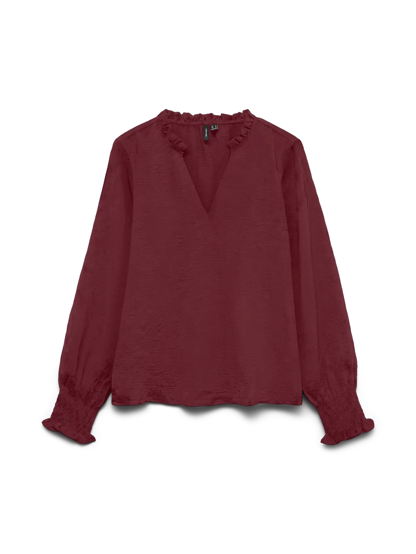 VMCARLA FOIL L/S V-NECK TOP