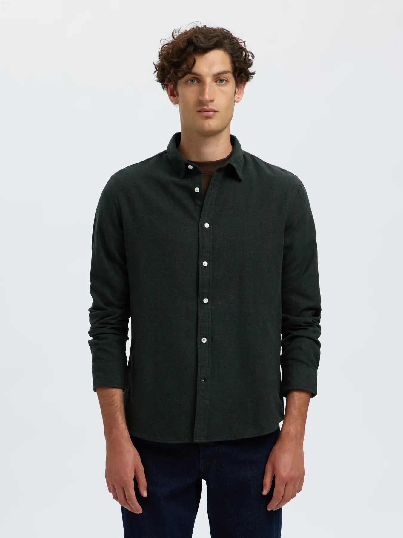 SLHREGNOAH BRUSHED TWIST SHIRT