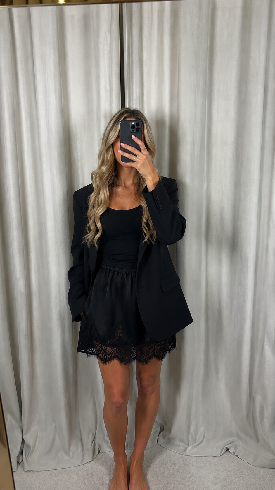 ONLBELLA SHORT SATIN LACE SKIRT