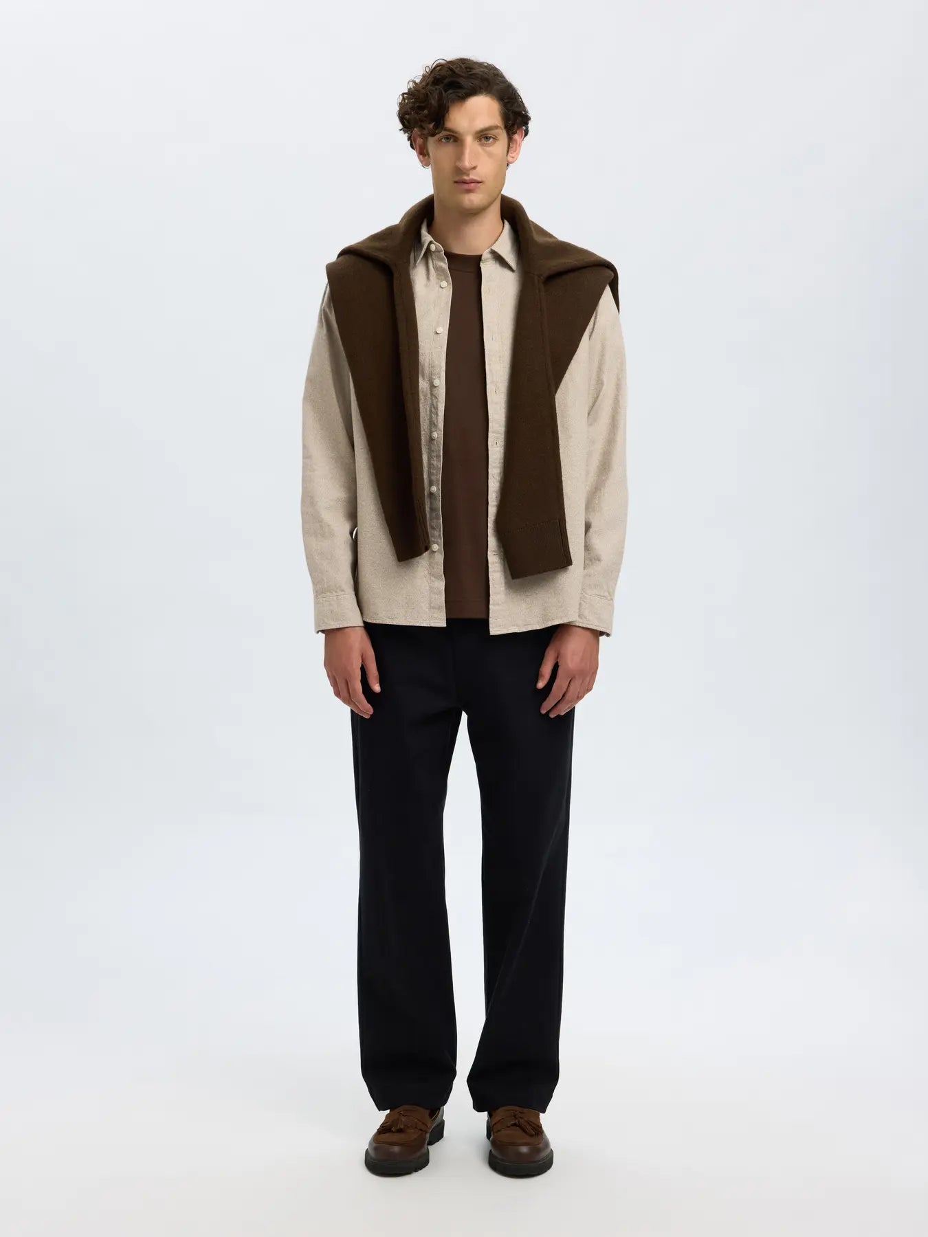 SLHREGNOAH BRUSHED TWIST SHIRT