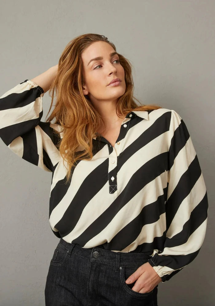 Asta Blouse - Luxury stripe