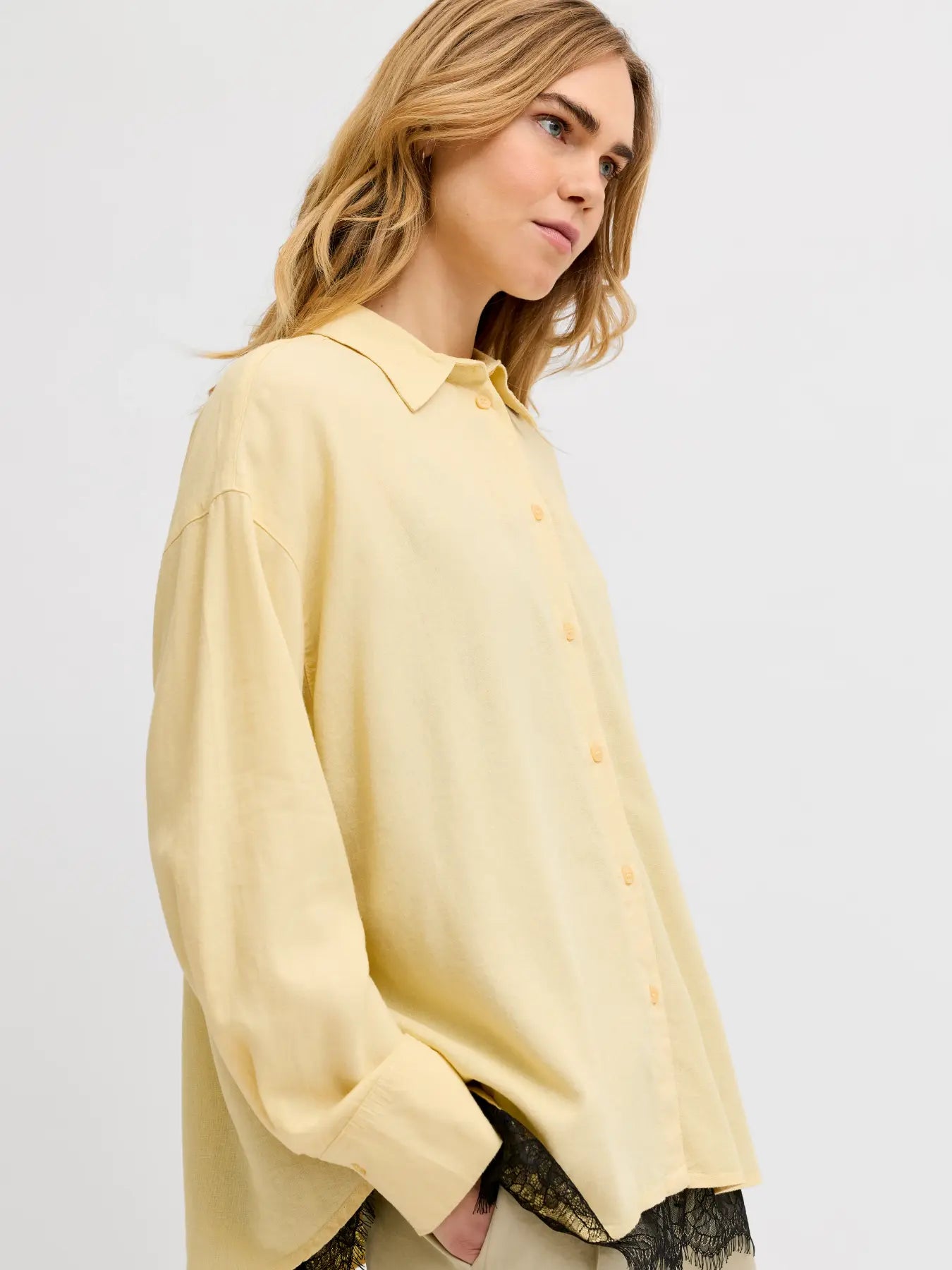 JXALMIRA LINEN BLEND LS SHIRT