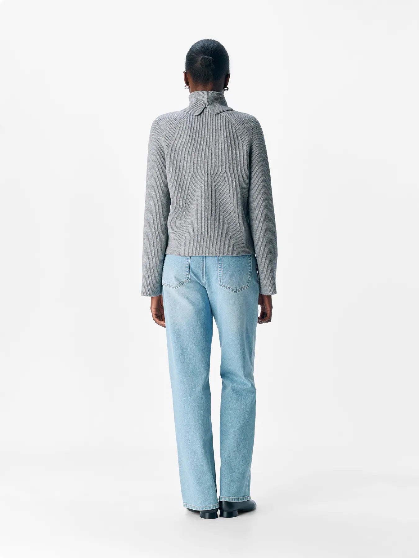 OBJVIOLA LS LO ROLLNECK KNIT