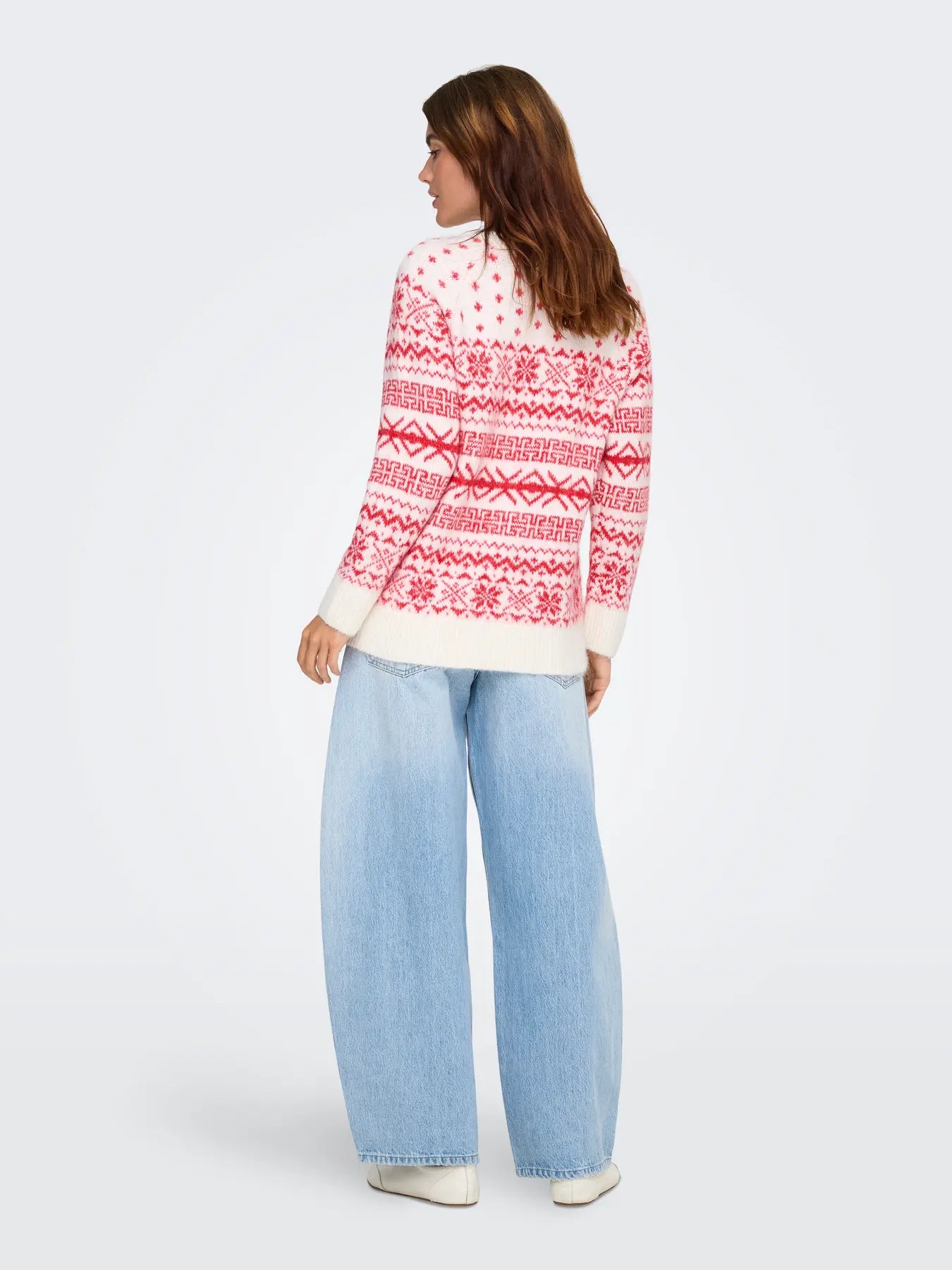 ONLXMAS NORDIC LS O-NECK KNT