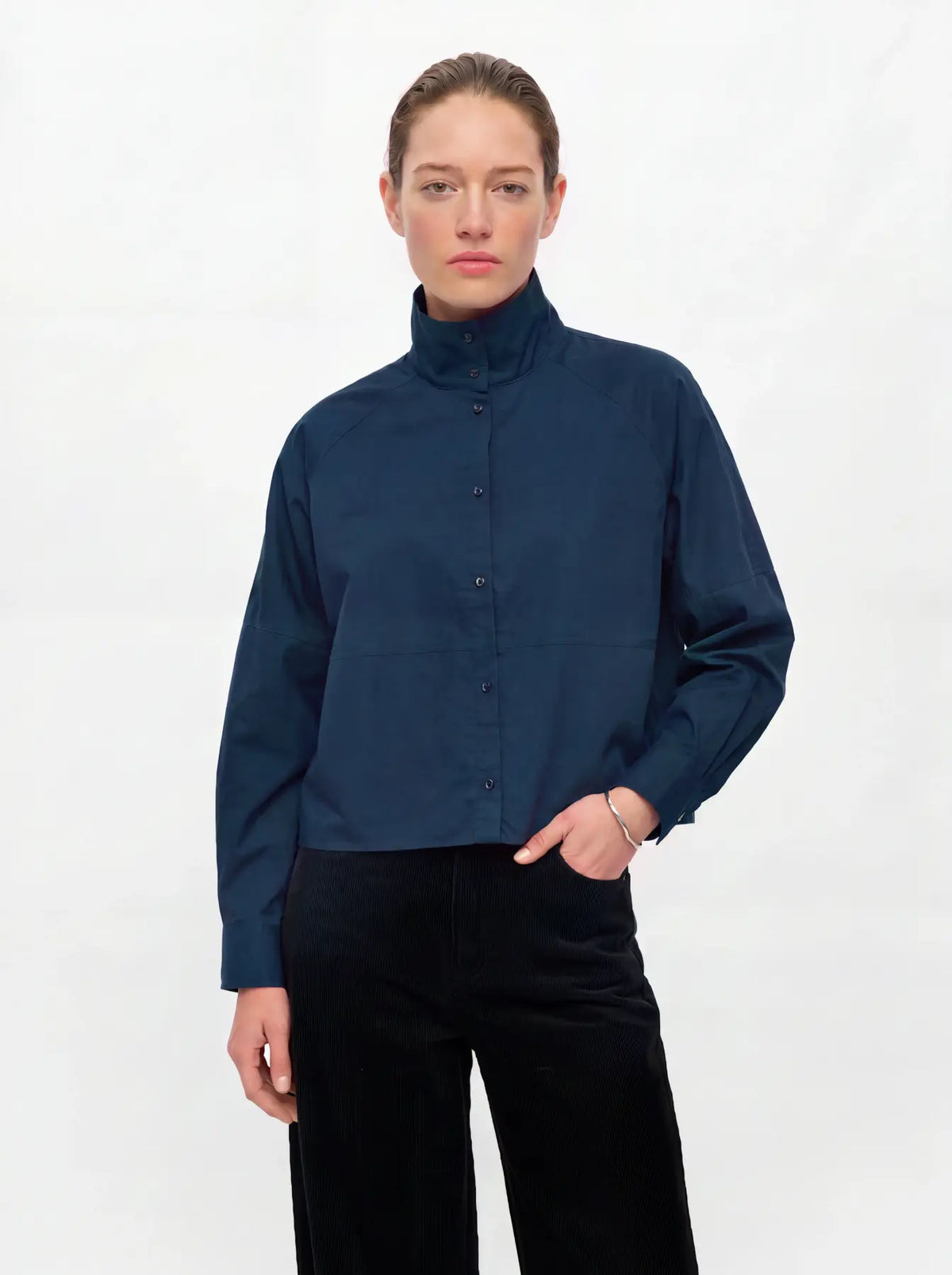Objorbal L/S Re High Neck Shirt