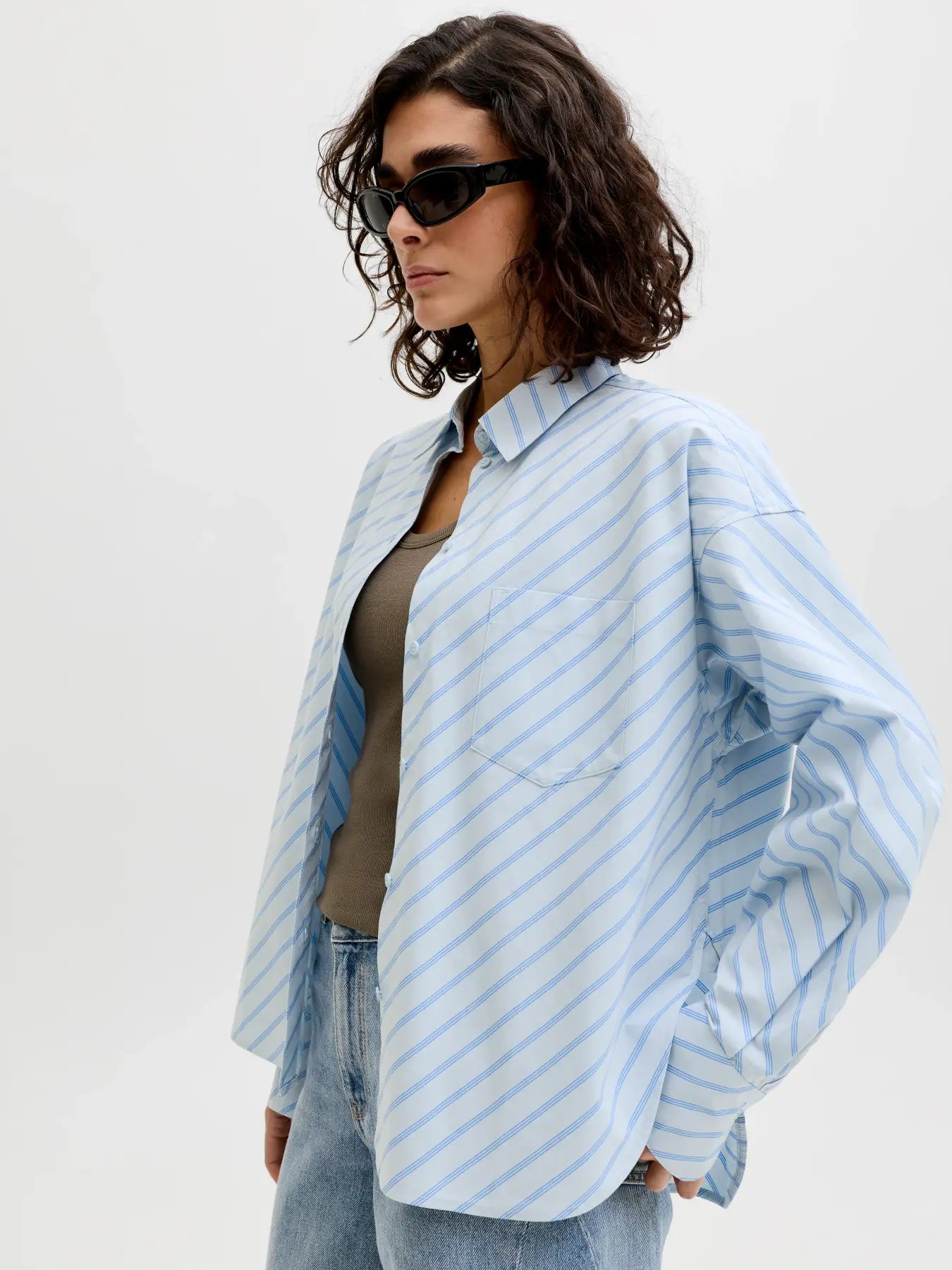 JXJAMIE LS RELAXED POPLIN SHIRT WVN