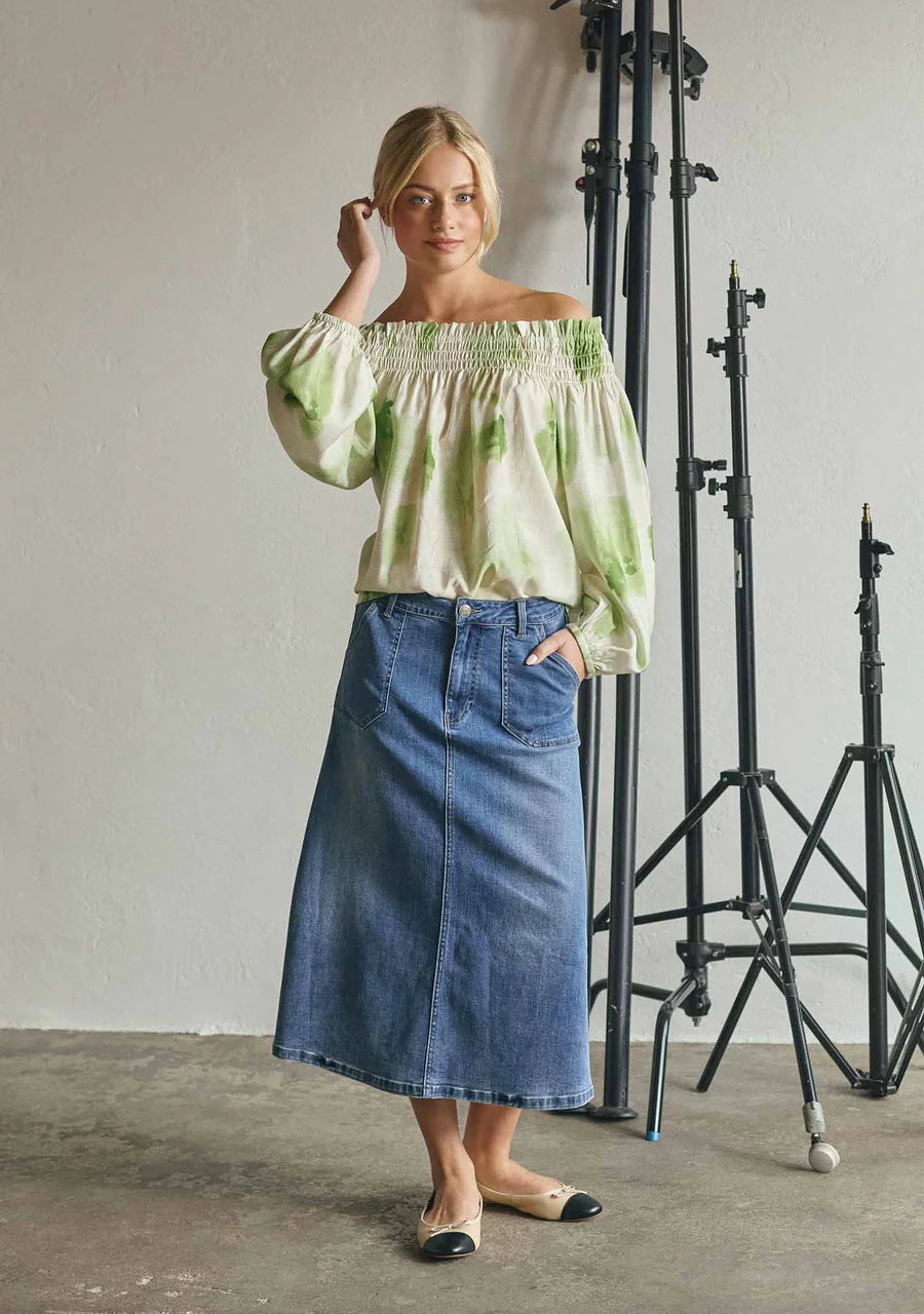 Carpi Denim Skirt - Basic Denim Wash