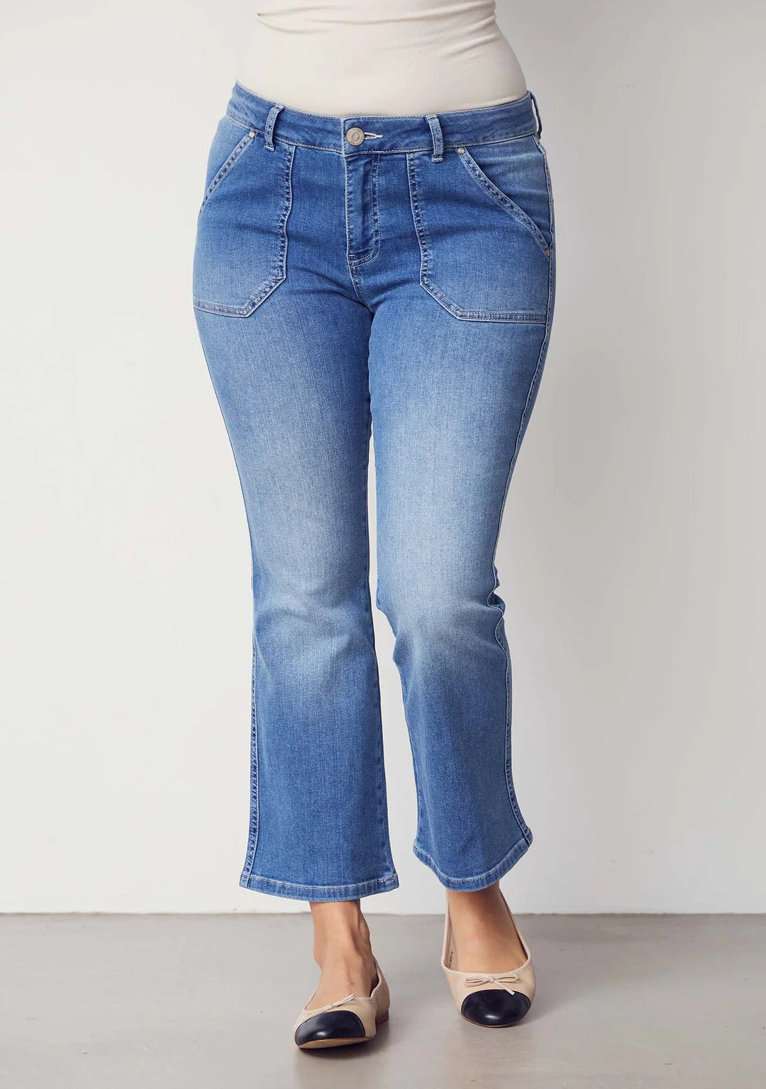 Como Flare Jeans - Como Basic Wash