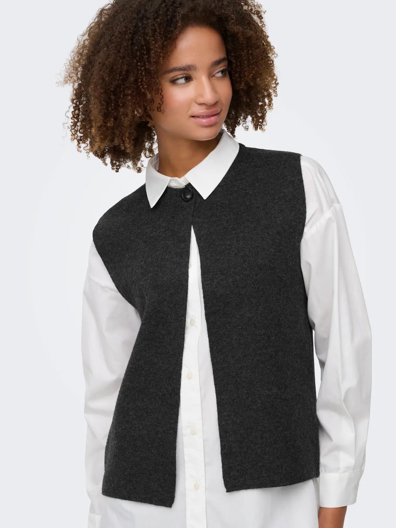 ONLANNELI LIFE SL BUTTON VEST