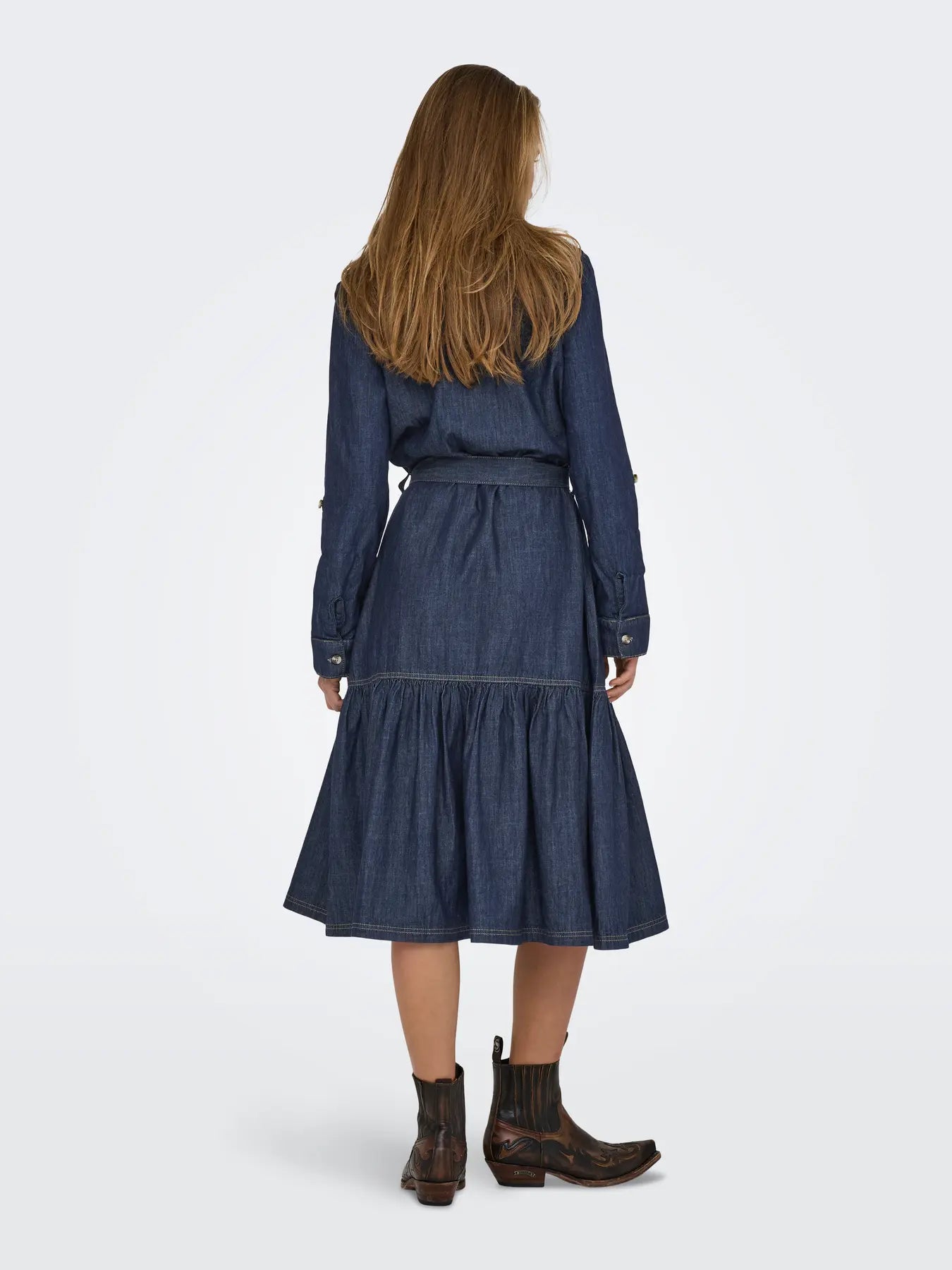 ONLSEVIGNY FRILL 3/4 SL LONG DRESS