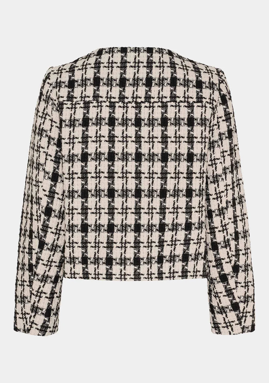 Emilie Blazer - Black/Cream Chec