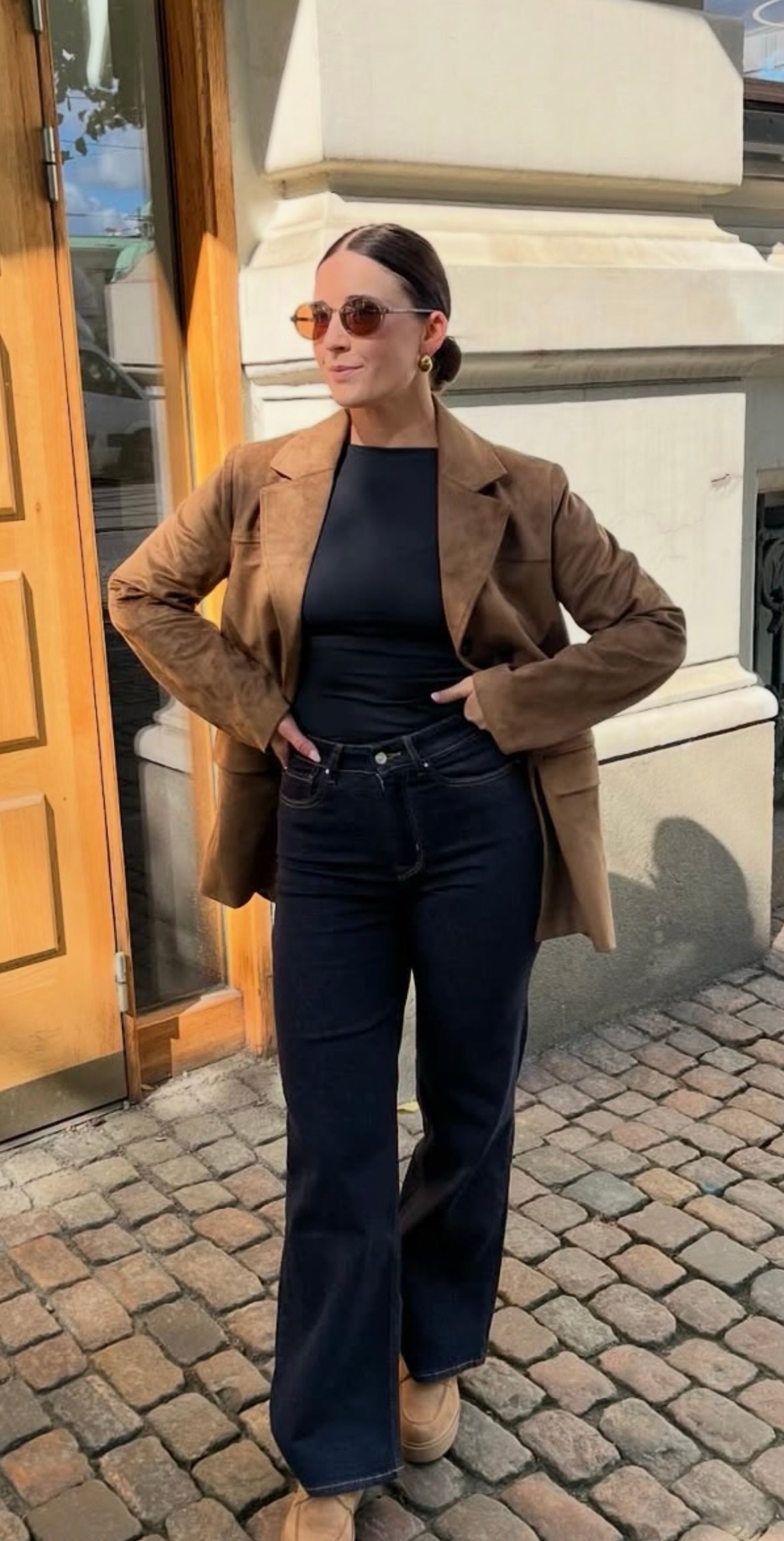 ONLTULIP FAUX SUEDE BLAZER COAT