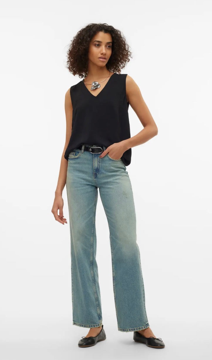 VMALVA S/L V-NECK TOP WVN