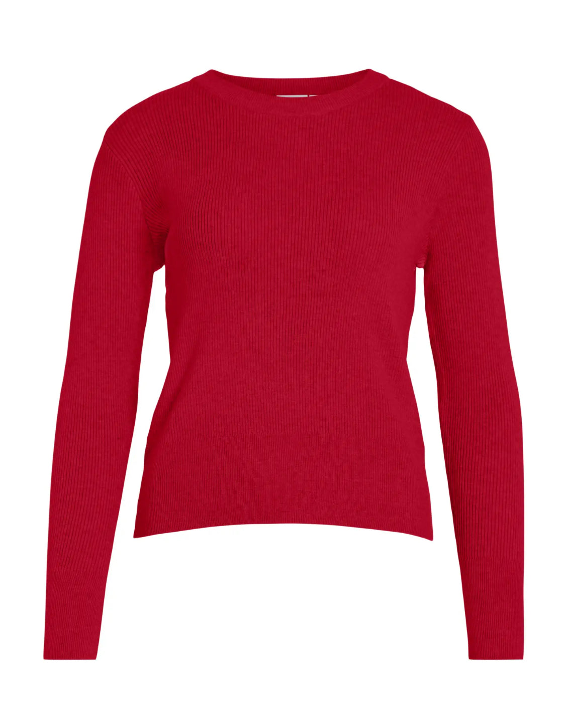 VICOMFY O-NECK L/S KNIT TOP