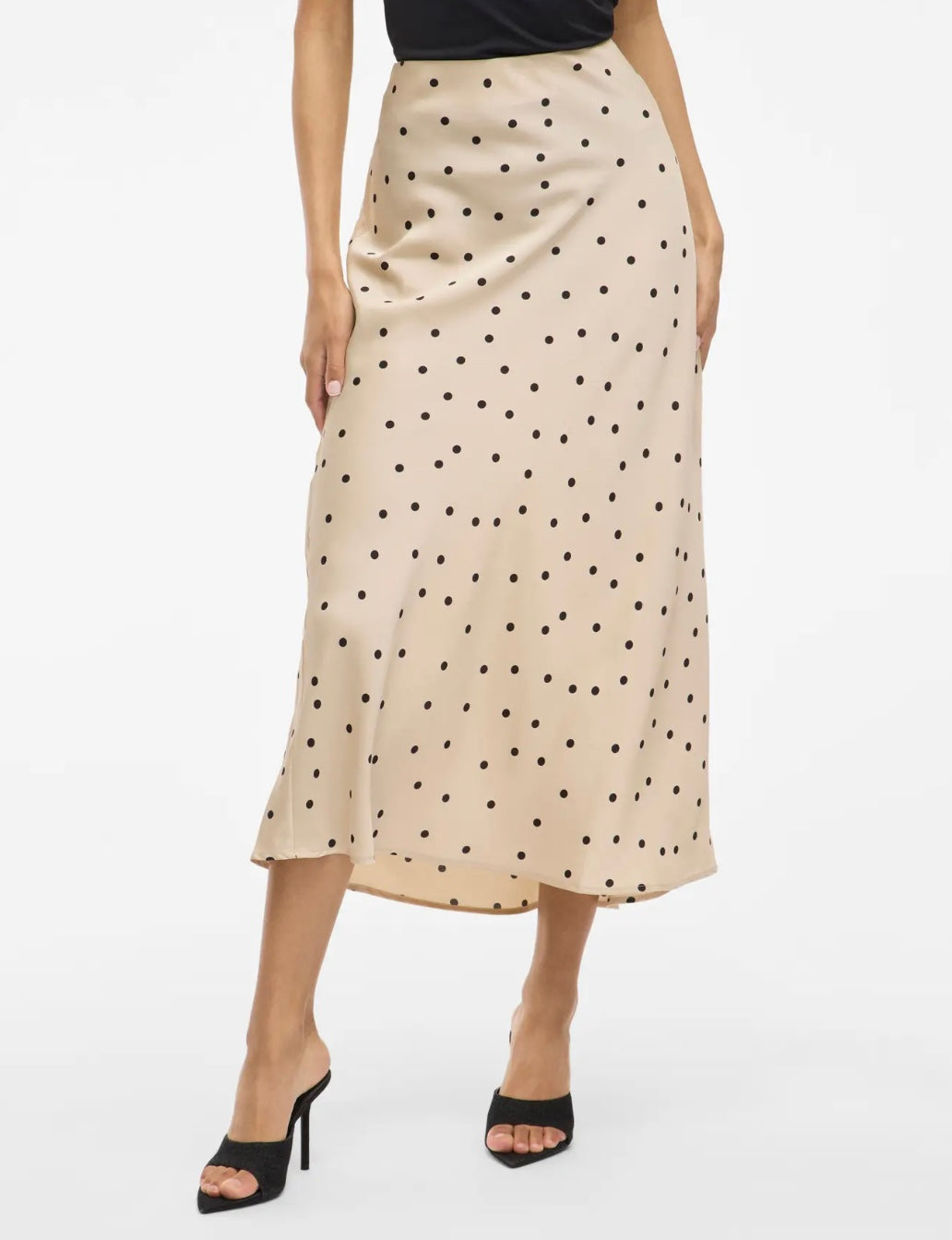 VIELLETTE HW MIDI SKIRT DOT