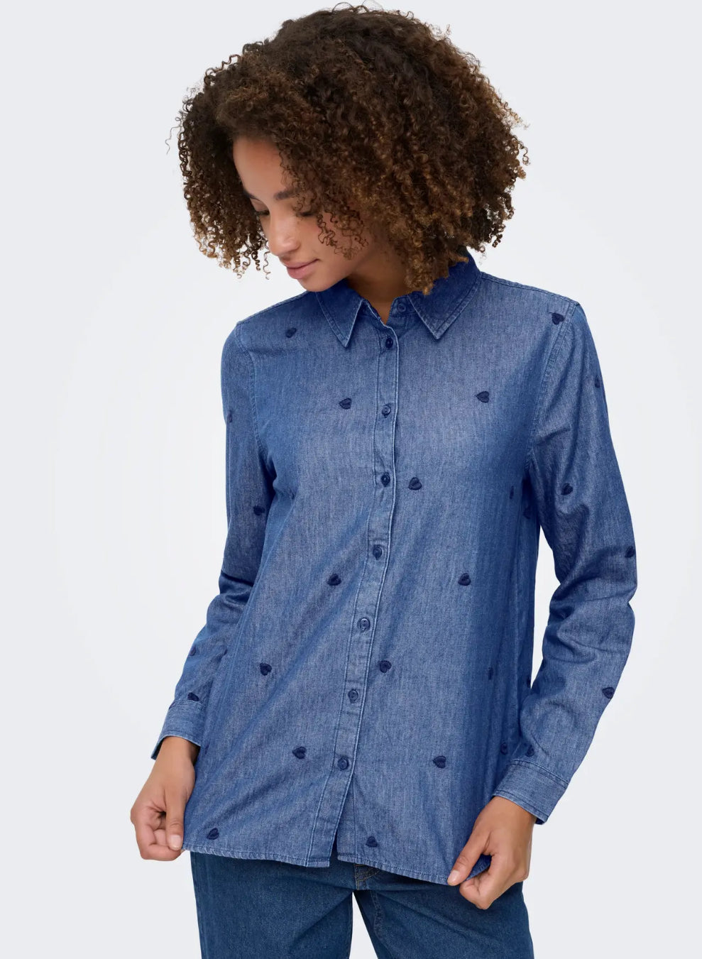 JDYLOVE L/S EMBR SHIRT WVN DIA