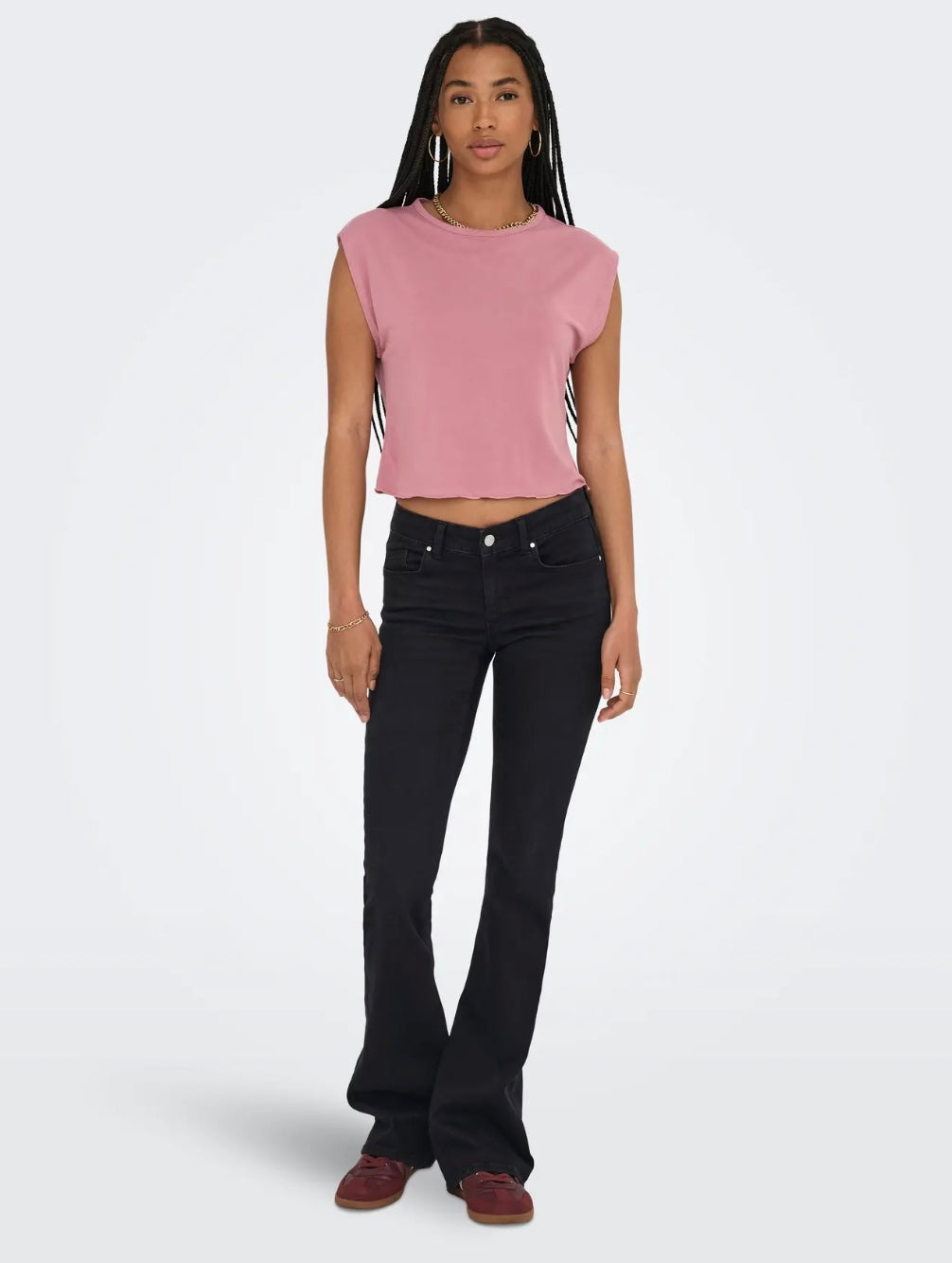 ONLBLUSH LOW WAIST FLARED DNM REA1099
