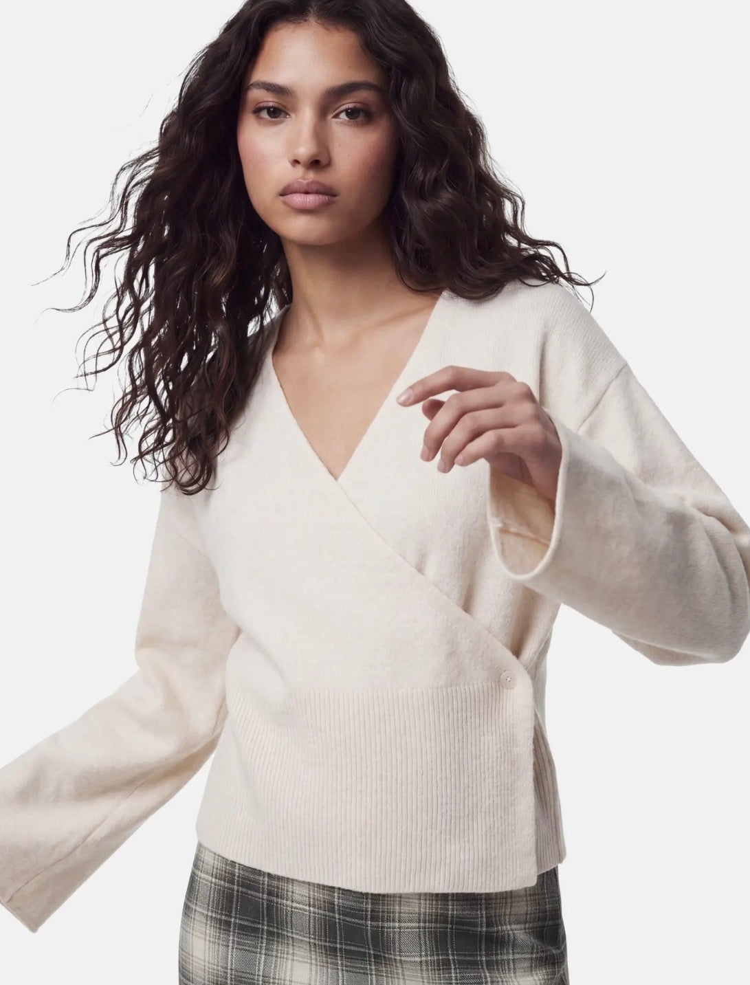PCSILLY WRAP KNIT CARDIGAN