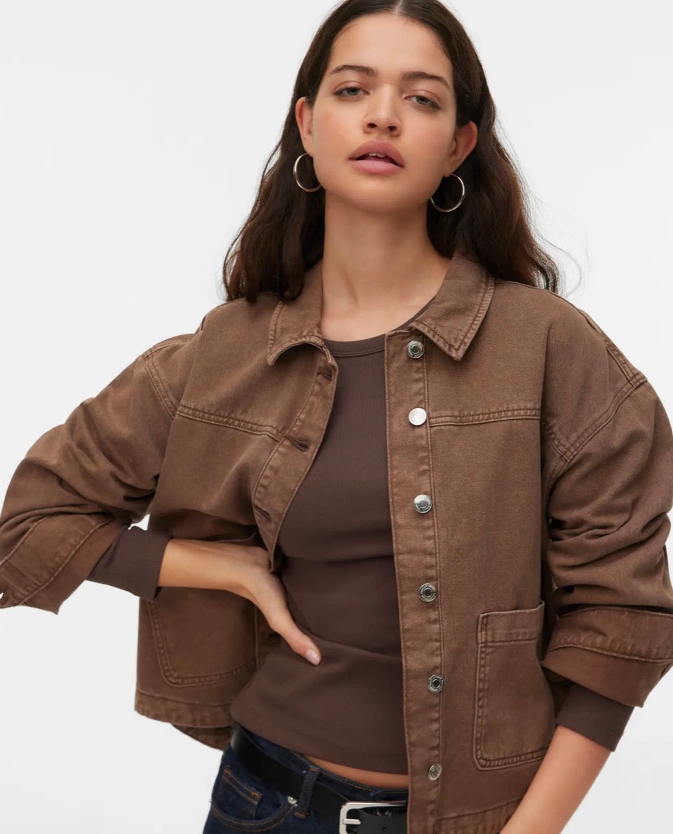 VMJAMIE LS DENIM SHACKET