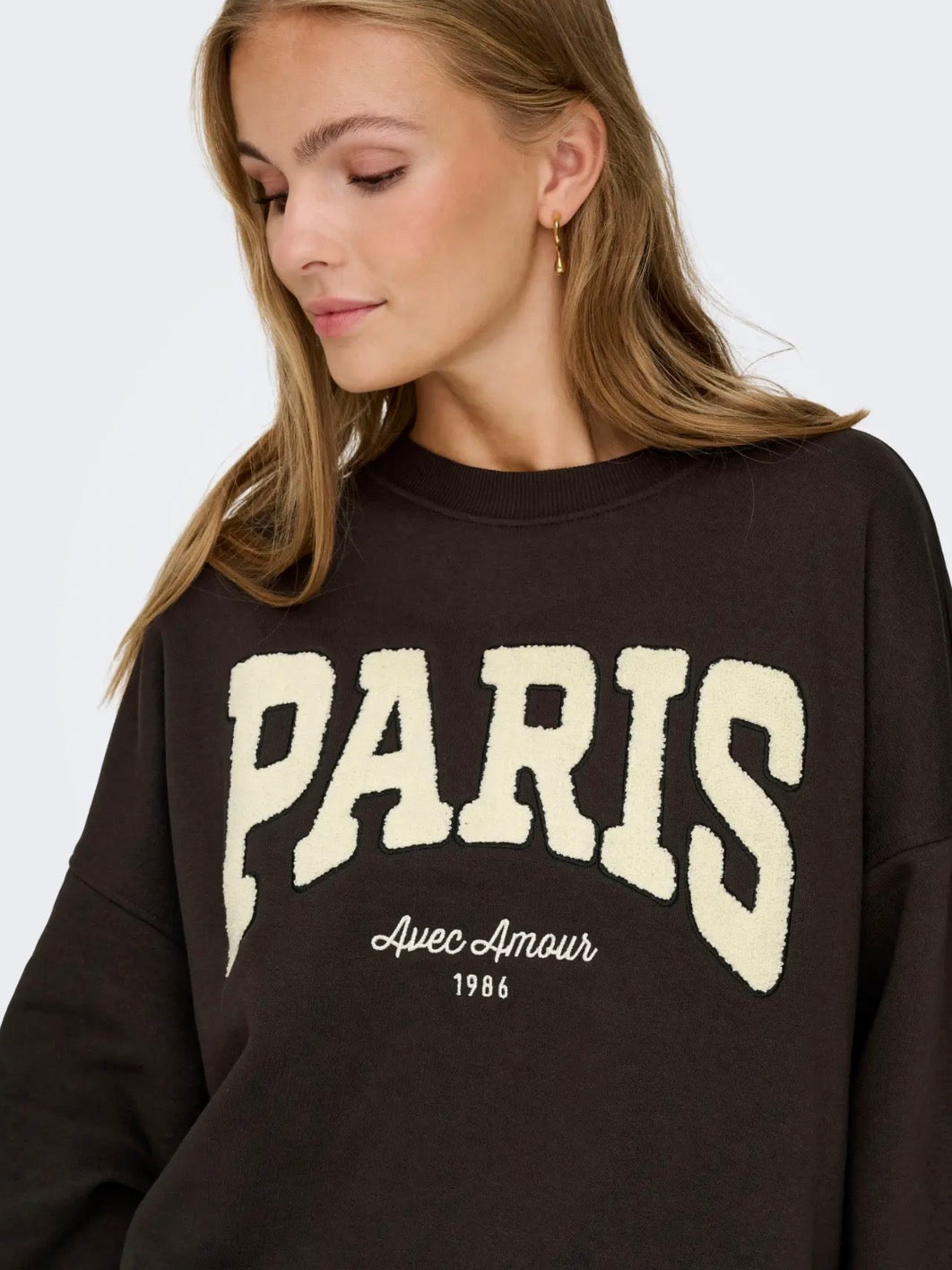 JDYMESA L/S O-NK EMB SWEAT JRS