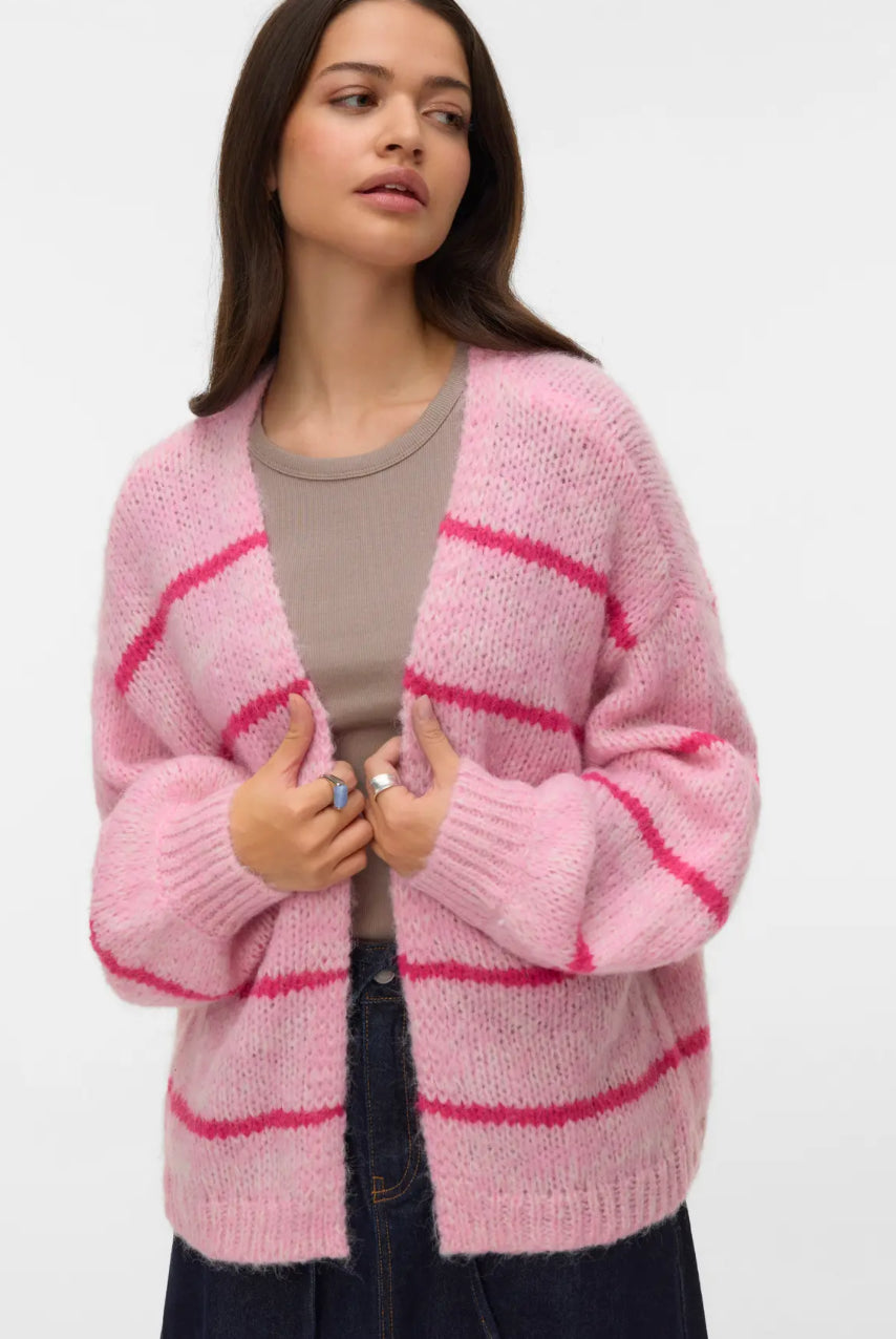 VMMAYBE ART LS OPEN CARDIGAN