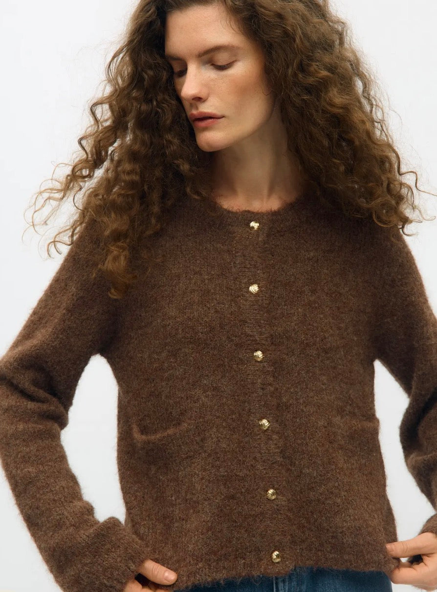 OBJSAGGIA RE L/S KNIT CARDIGAN