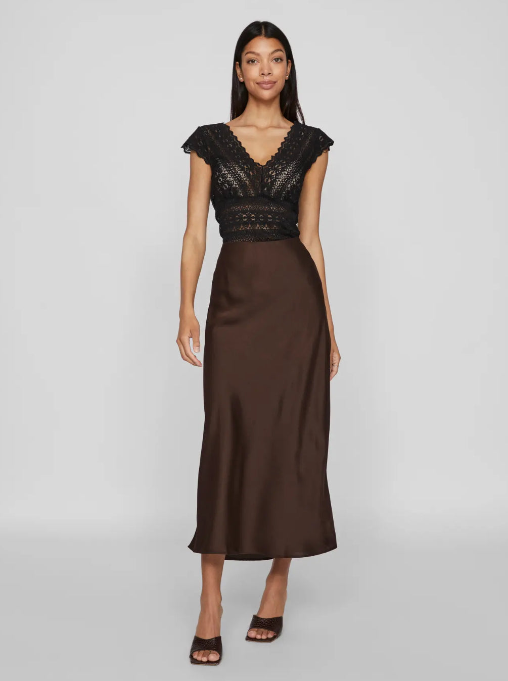 VIELLETTE HW MIDI SKIRT