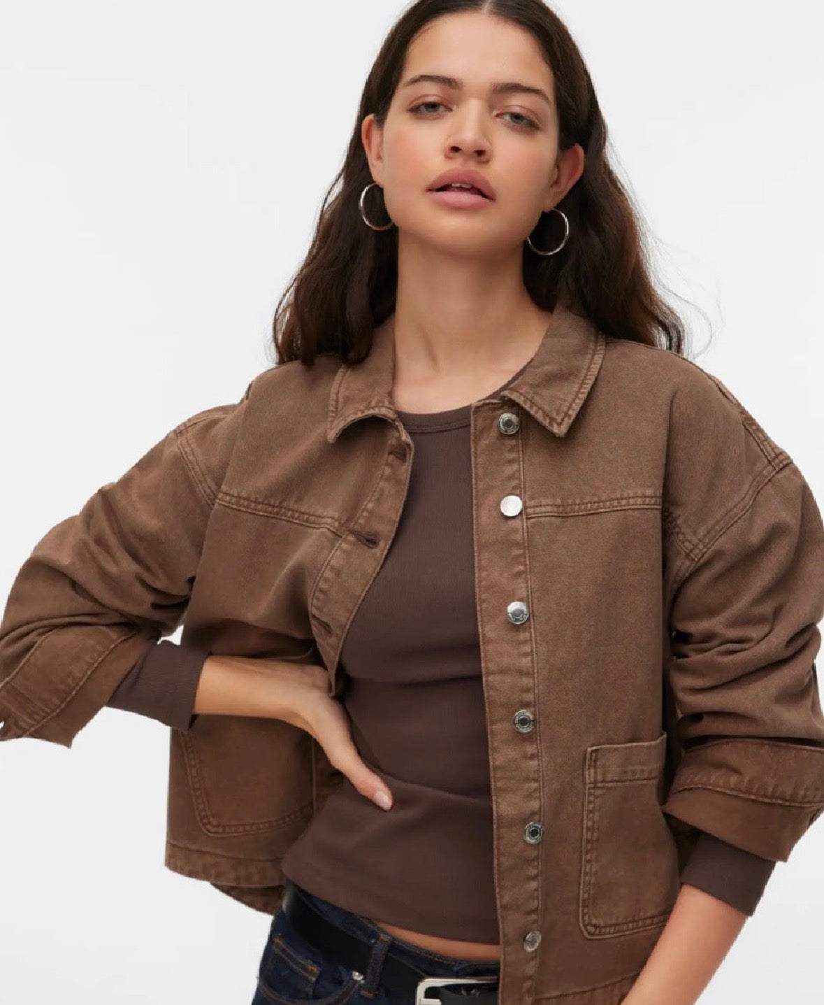 Vmjamie jacket Brun