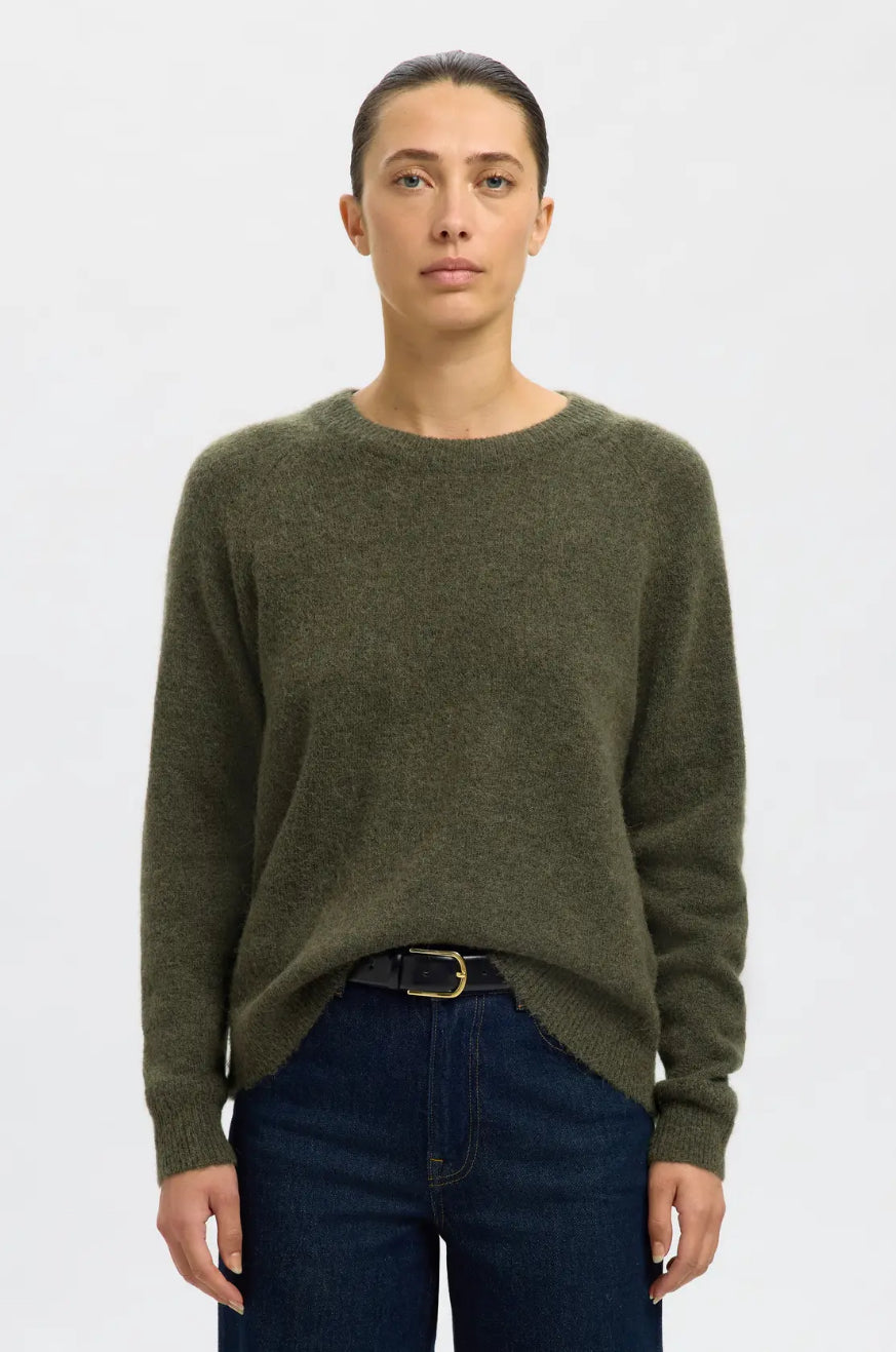 SLFLULU LS KNIT O-NECK
