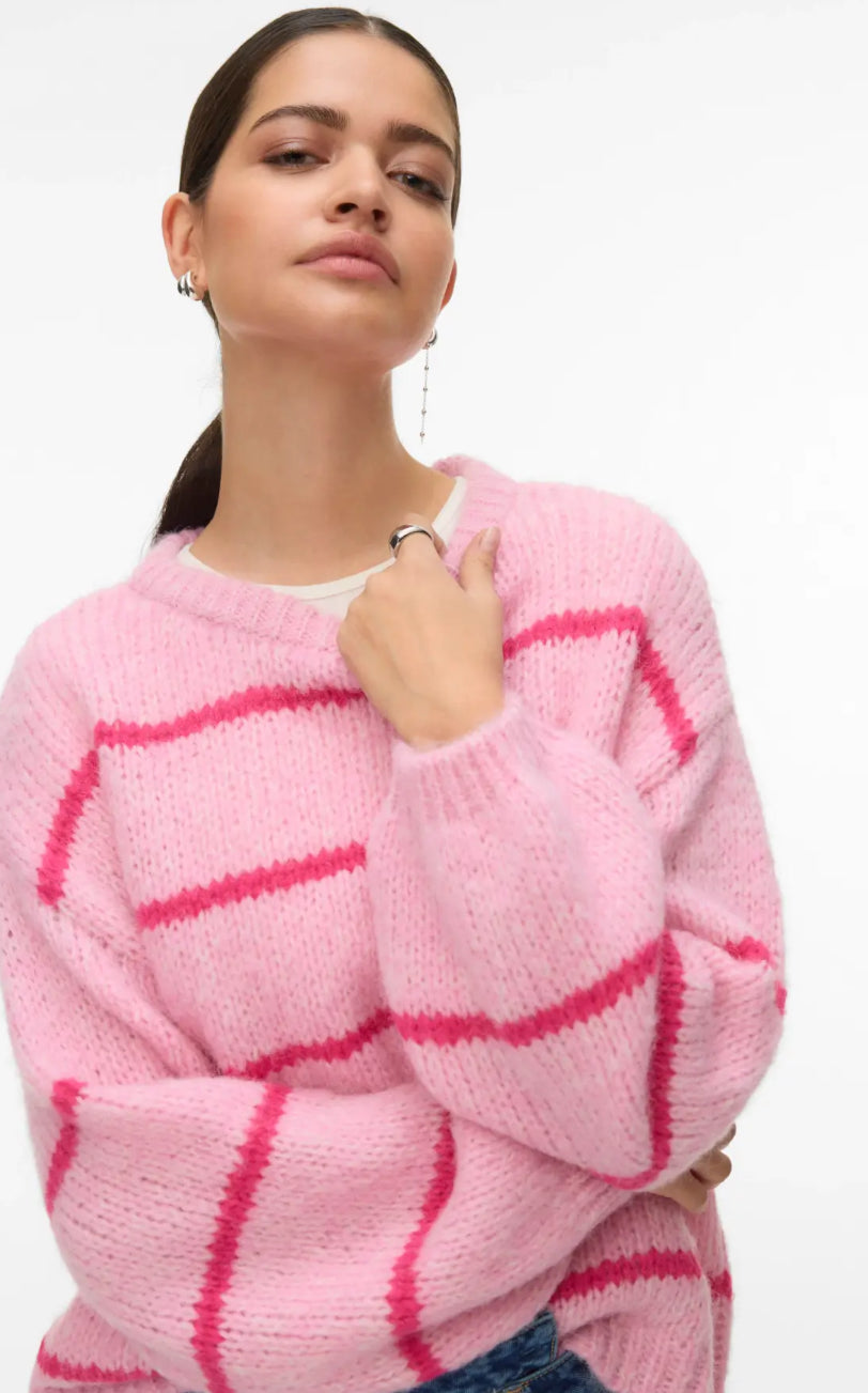 VMMAYBE ART LS O-NECK PULLOVER