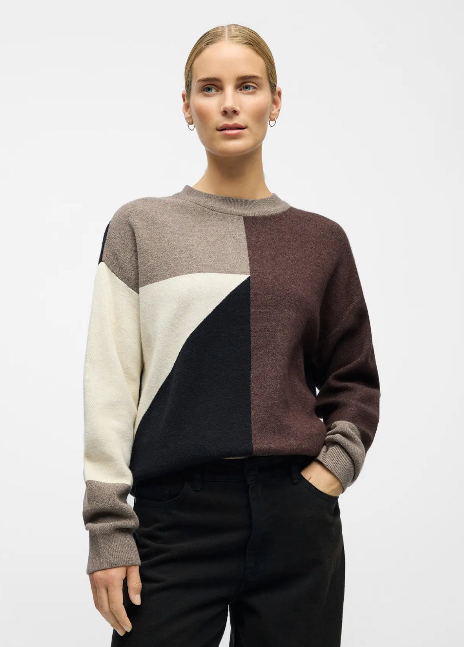 OBJRAY LO L/S KNIT PULLOVER