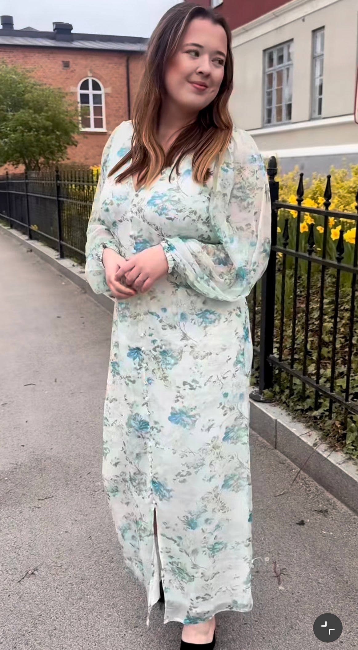 VMSMILLA LS V-NECK ANKLE DRESS