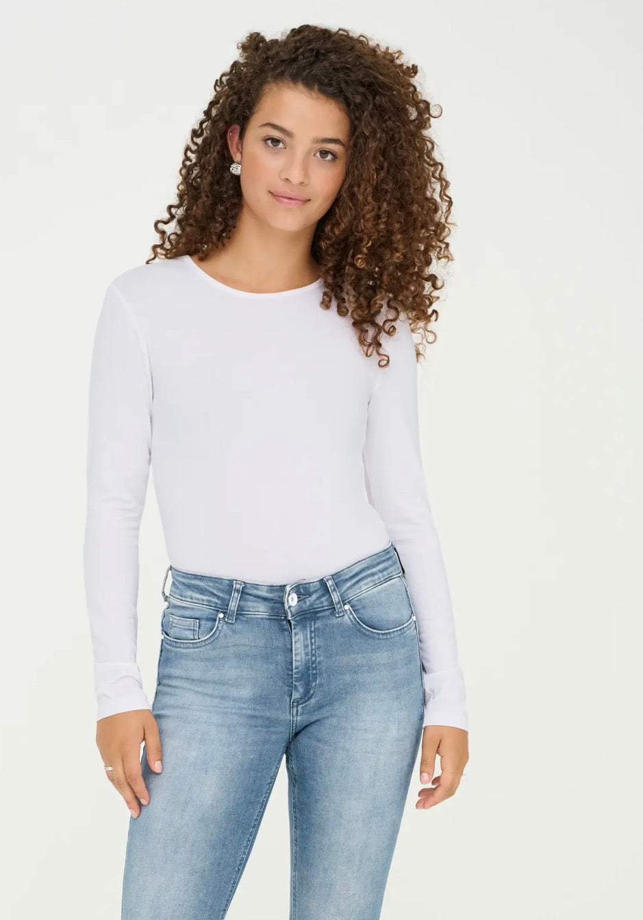 JDYMILA L/S O-NECK TOP JRS