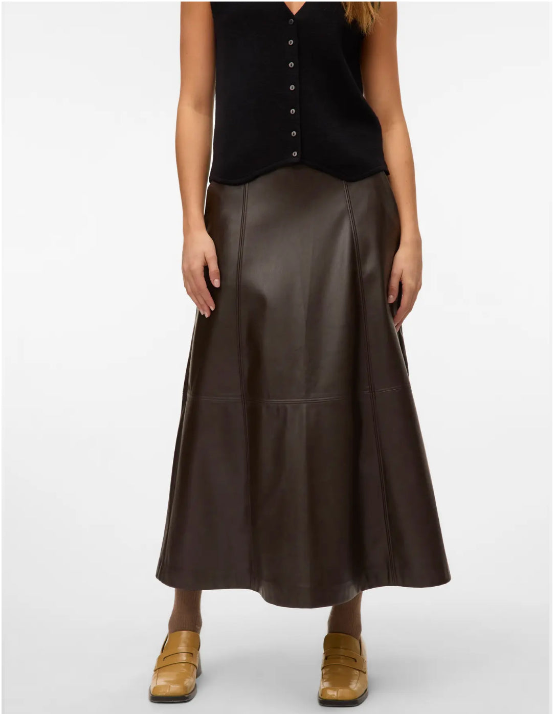 VMOLIVE HW COATED ANKLE SKIRT