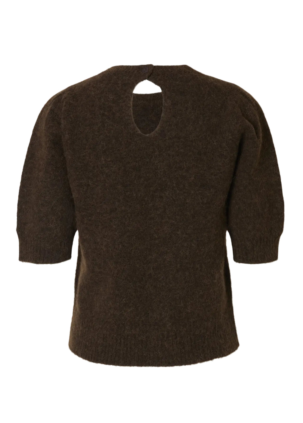 SLFLULU SS OPEN BACK KNIT O-NECK