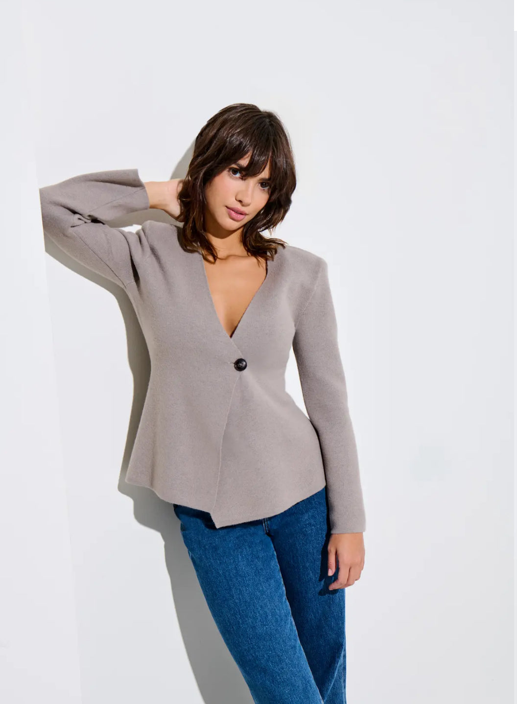 ONLMYERA LIFE LS ONE BUTTON CARDIGAN