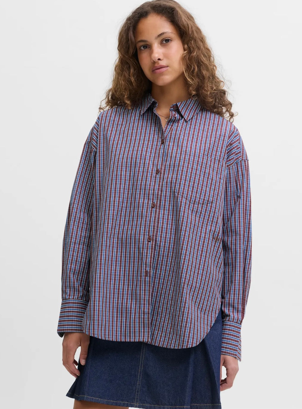 JXJAMIE LS RELAXED POPLIN SHIRT