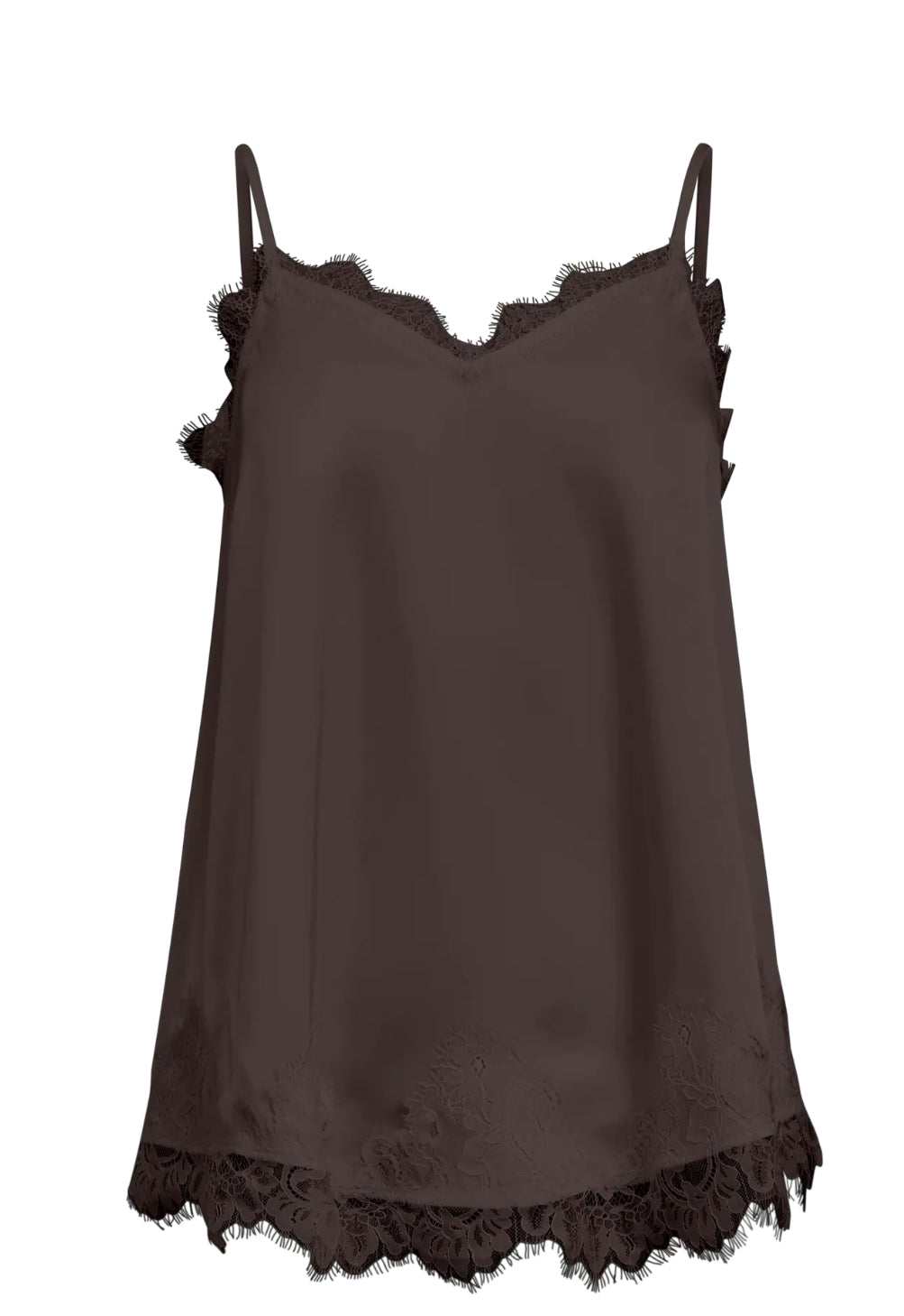 OBJNALINE REG SLIP LACE TOP