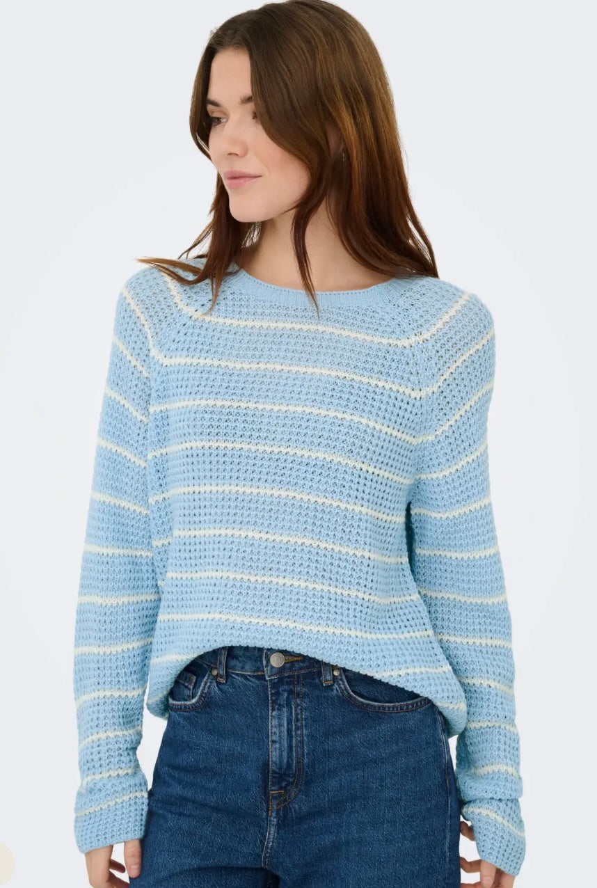 JDYELLEN L/S ONECK RAGLAN PULLOVER KNT