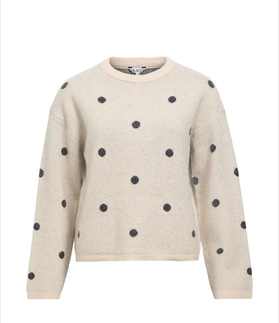 OBJDOTSY L/S KNIT PULLOVER