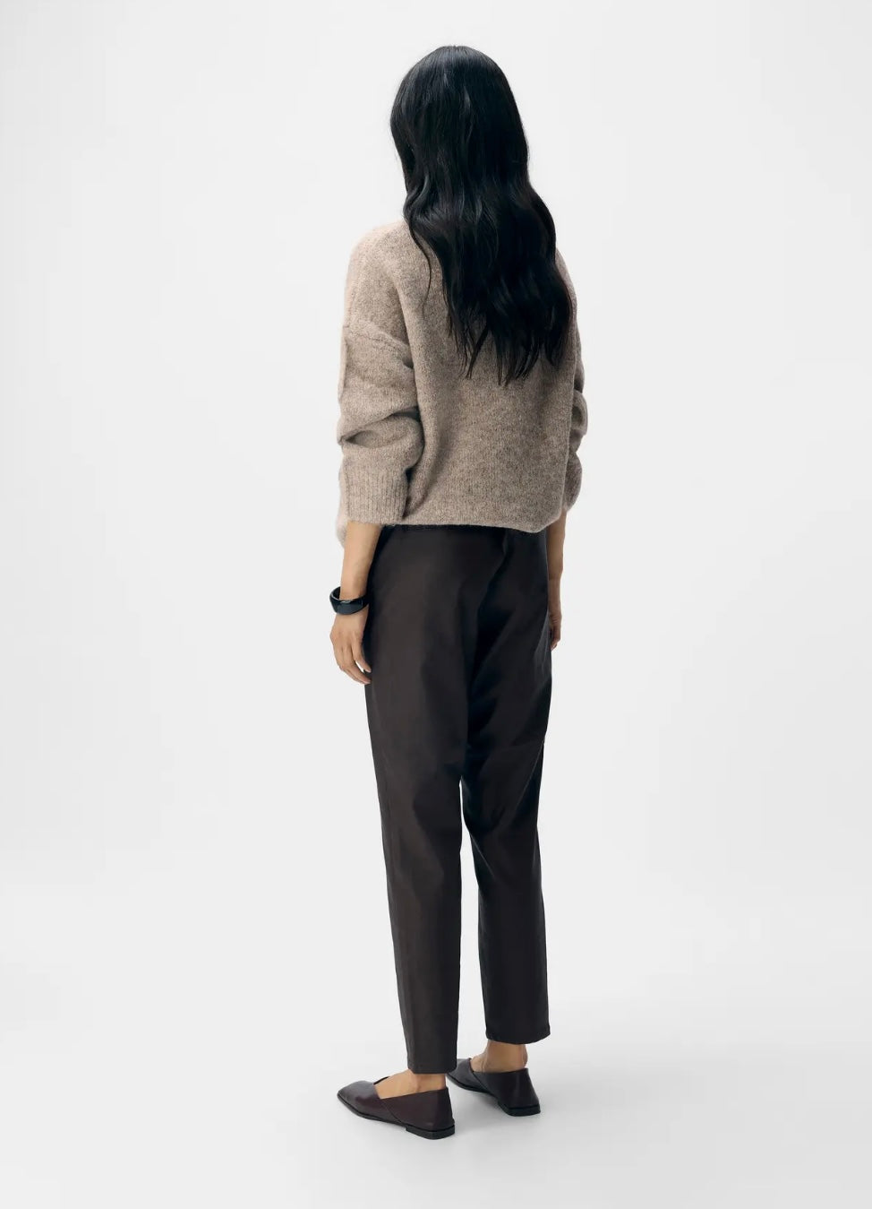 OBJBELLE LISA COATED PANT