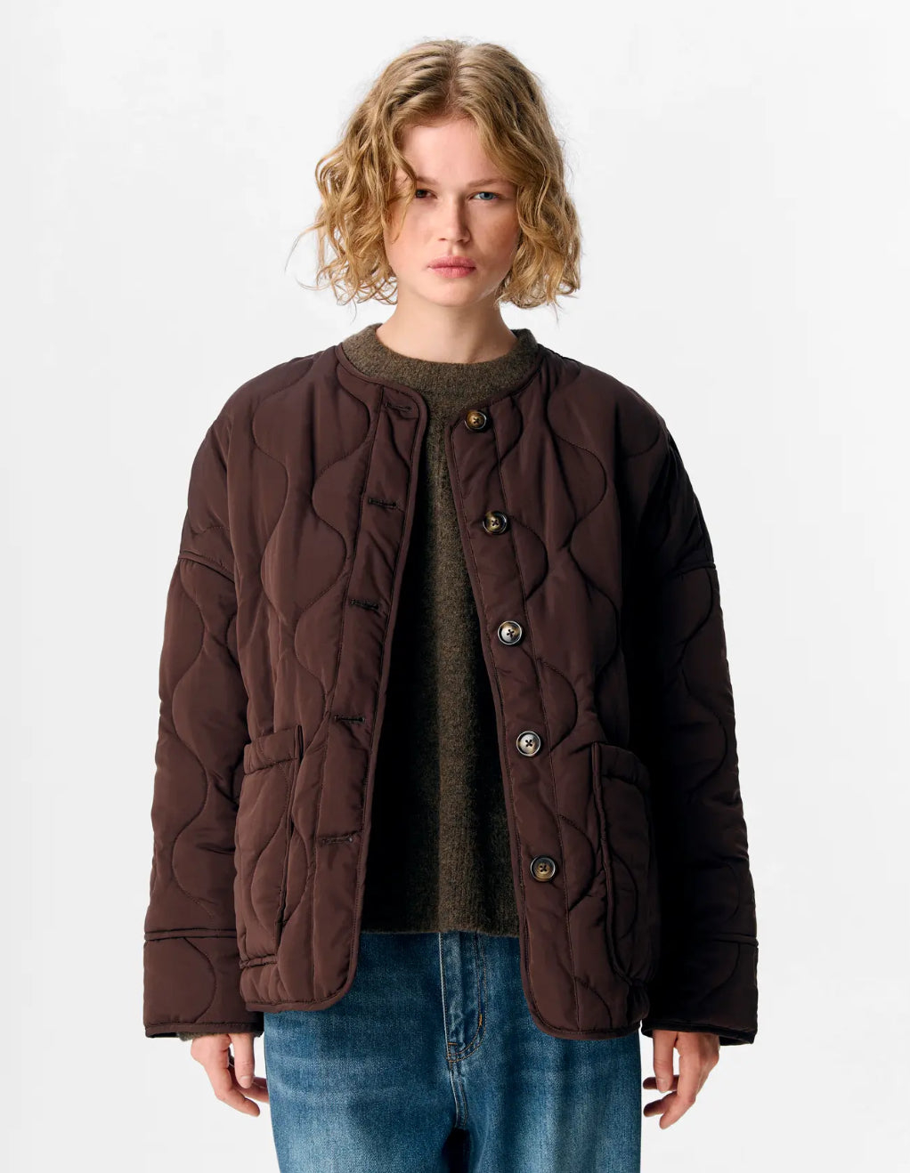 OBJALLIE LS LO QUILTED JACKET