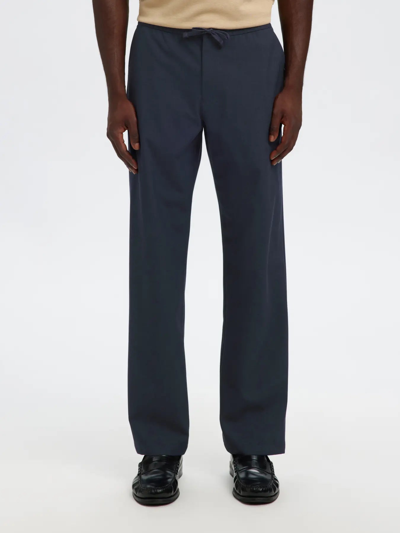 SLM196-STRAIGHT ROBERT STRING PANT