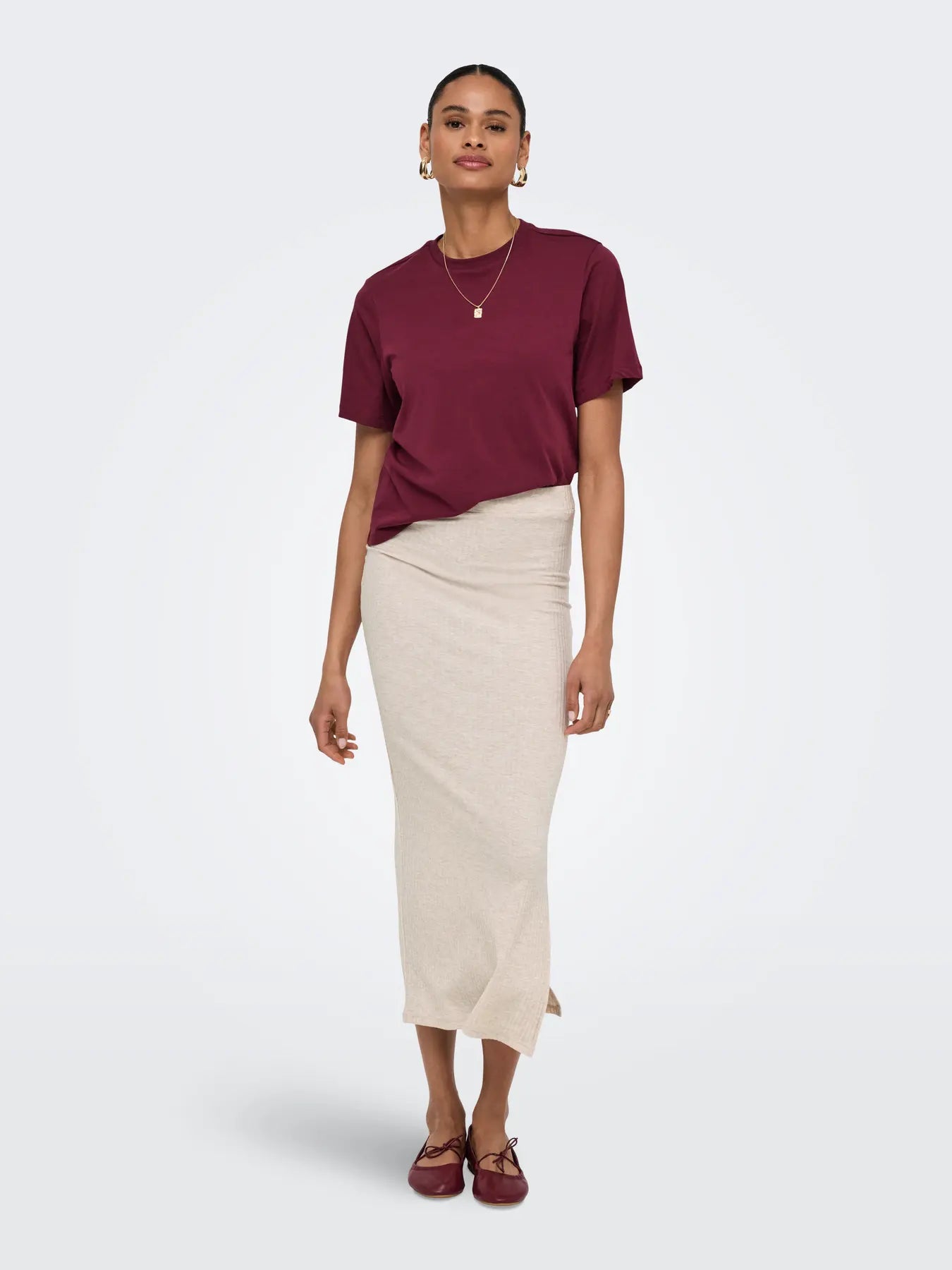 ONLEMMA LONG SLIT SKIRT JRS