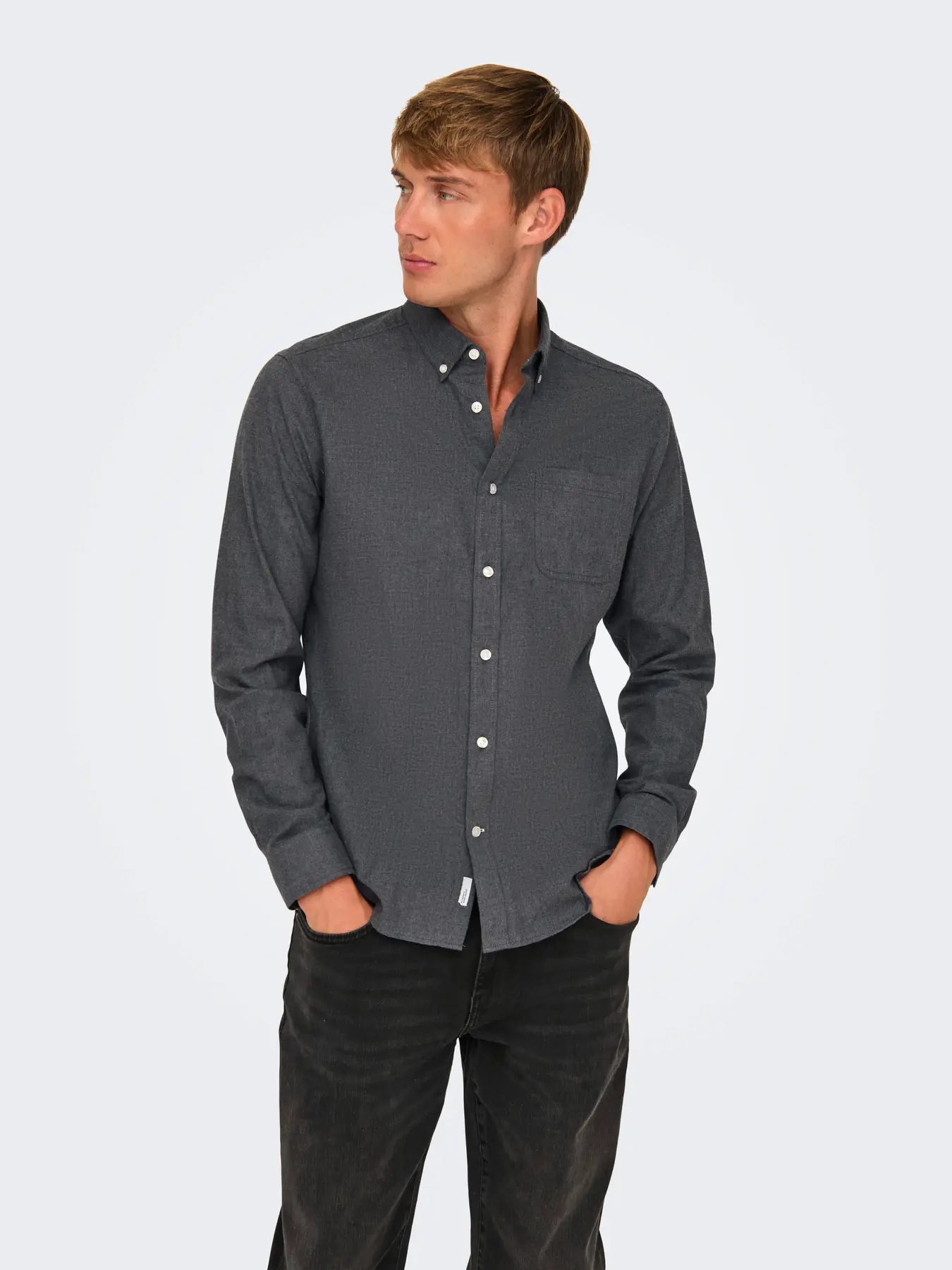 ONSROAD LIFE REG MELANGE LS SHIRT