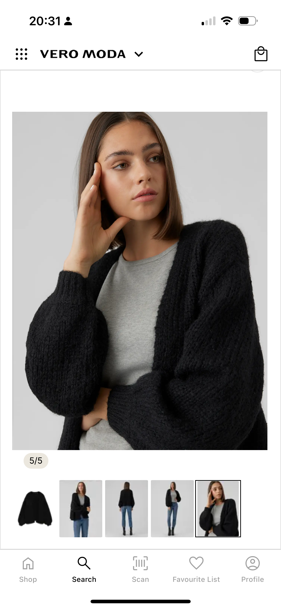 VMMAYBE LS OPEN CARDIGAN