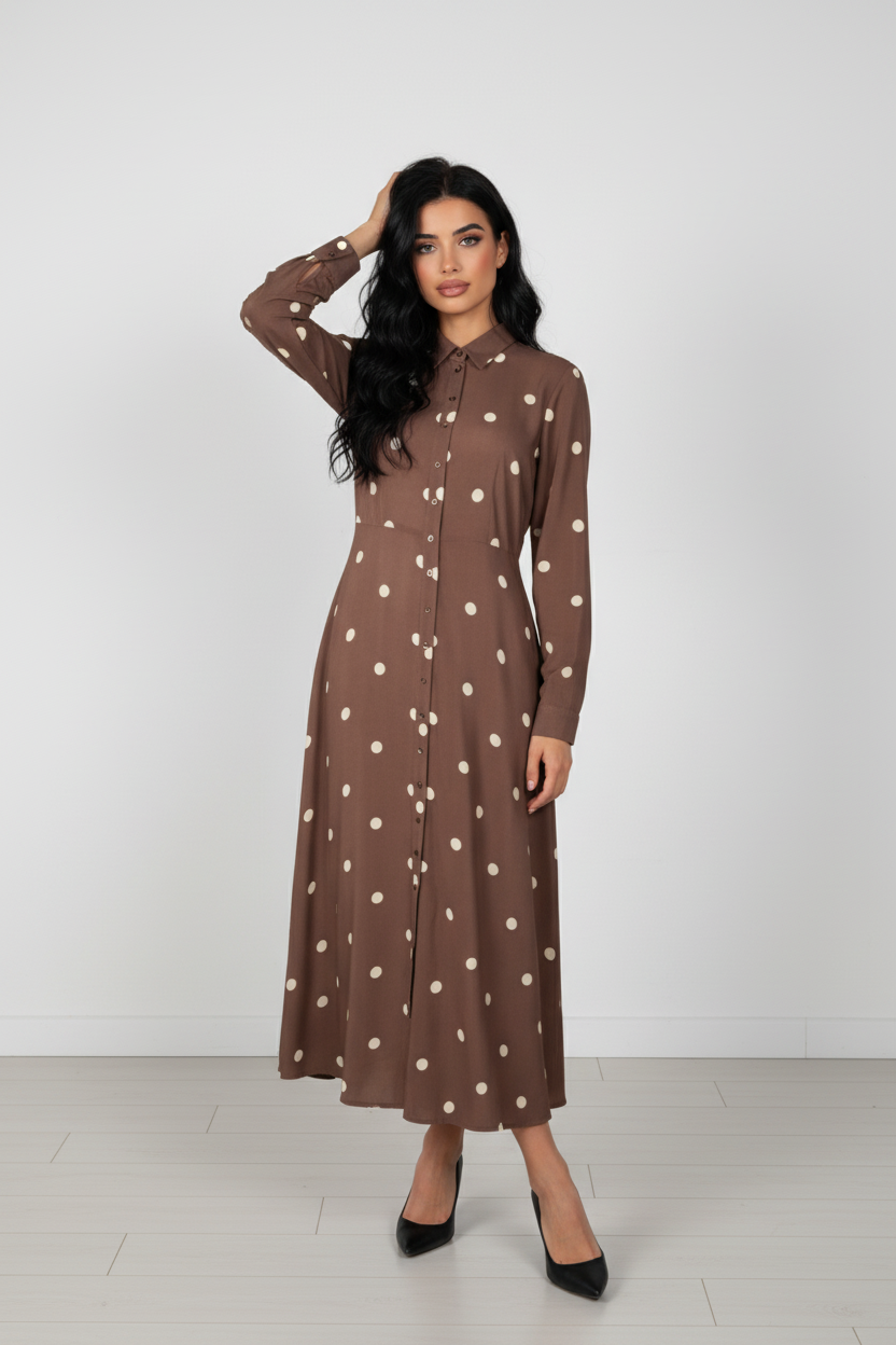 YASSAVANNA LONG SHIRT DRESS