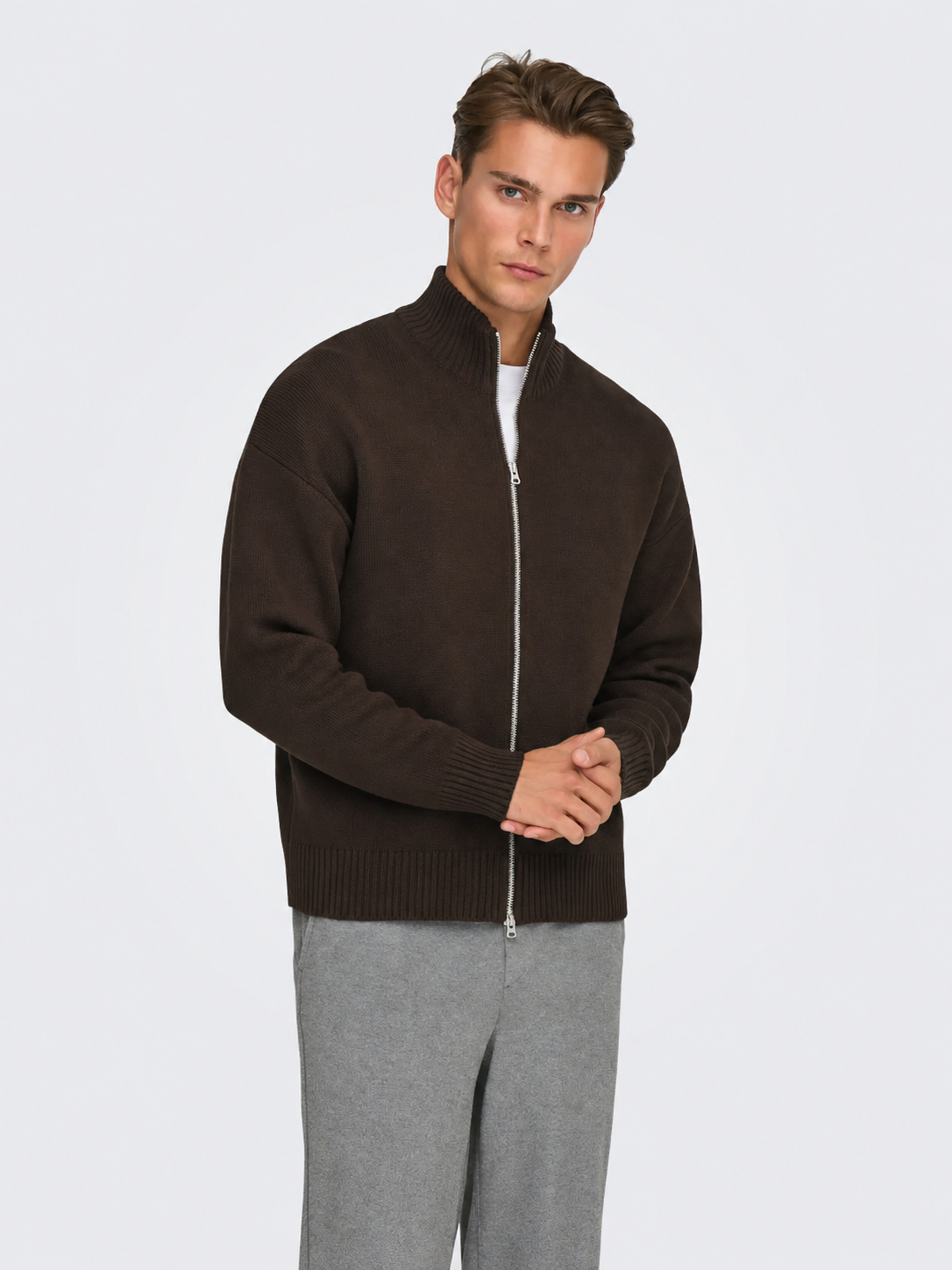 ONSBLAKE DS HIGH NECK CARDIGAN KNIT