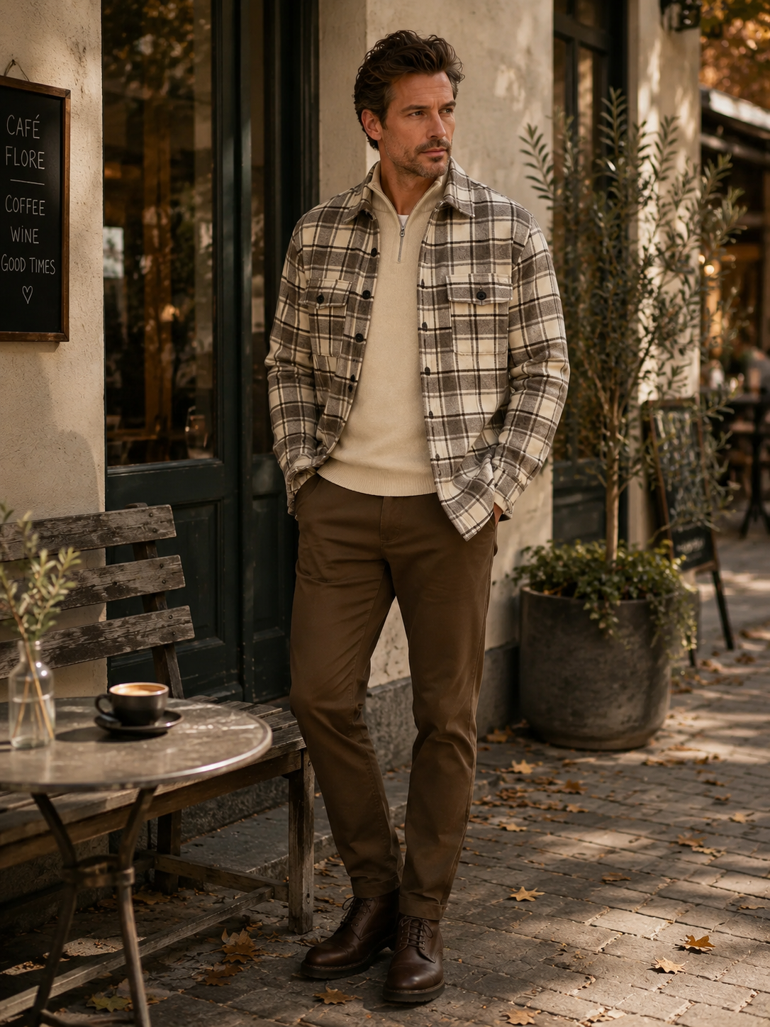 ONSESKE CHECKED OVERSHIRT
