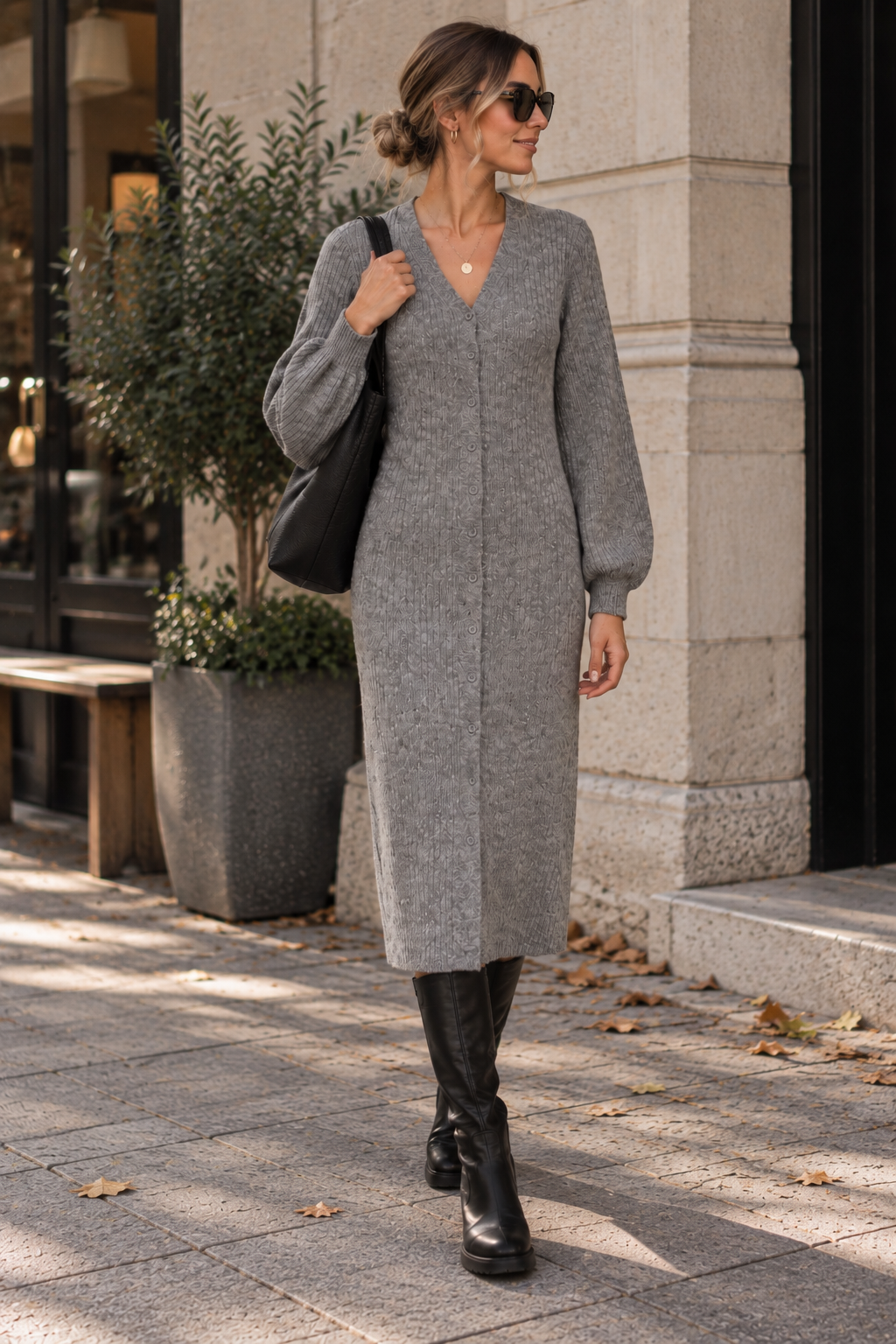 PCFALY LS KNIT DRESS